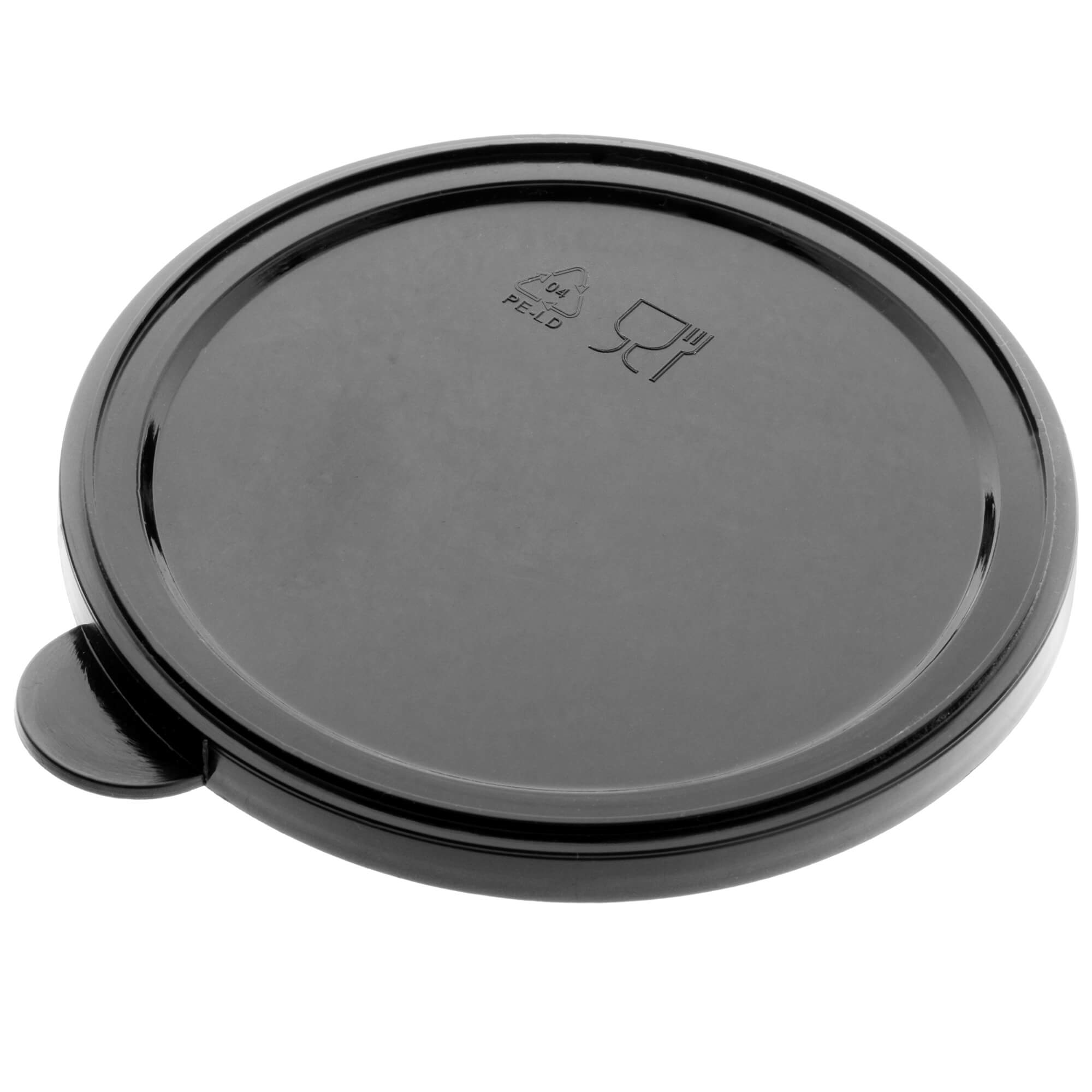 Zestaw pokrywek na puszki Oizon 100mm czarny 6 szt.