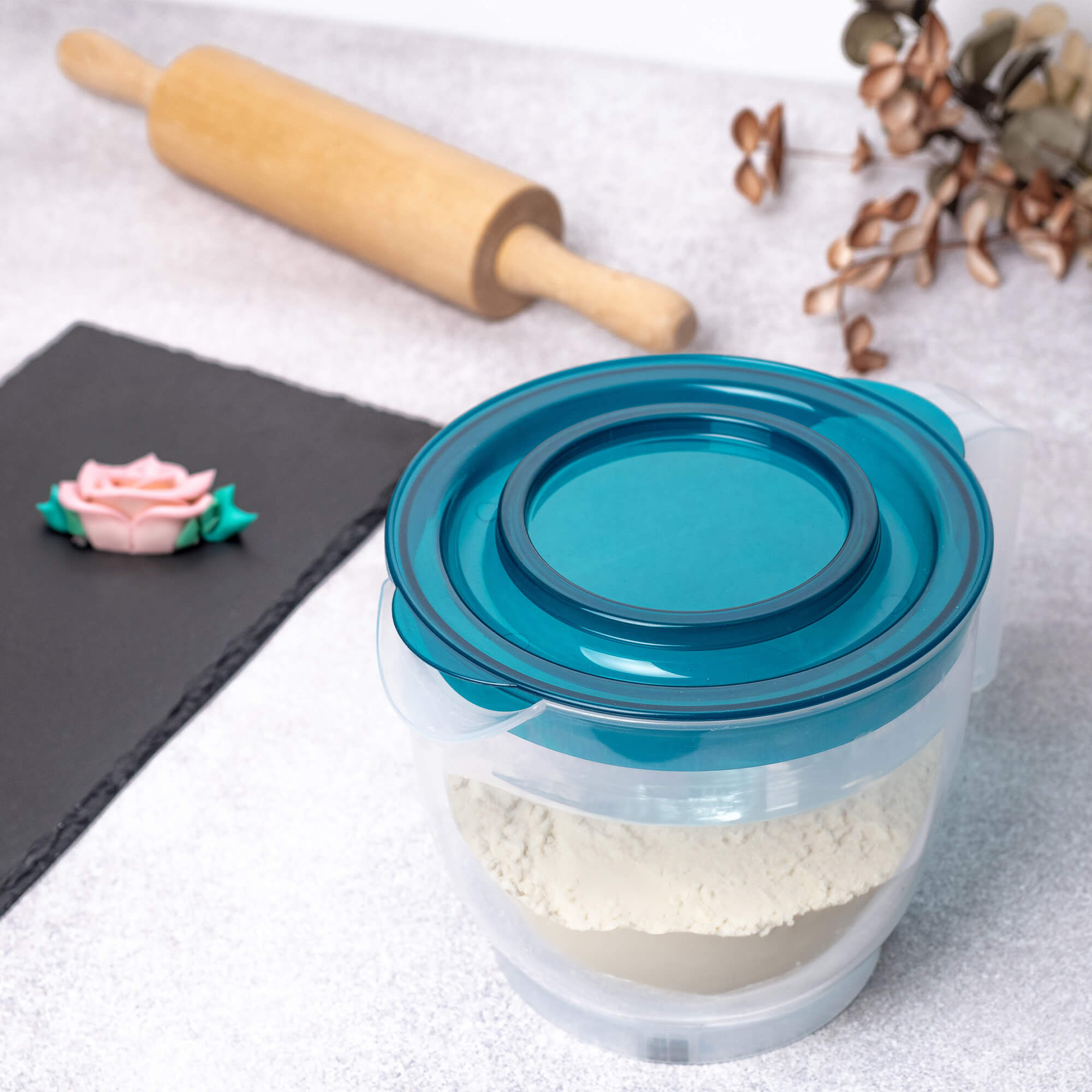 Dzbanek do miksowania Rero z miarką i pokrywką 2L turkusowy