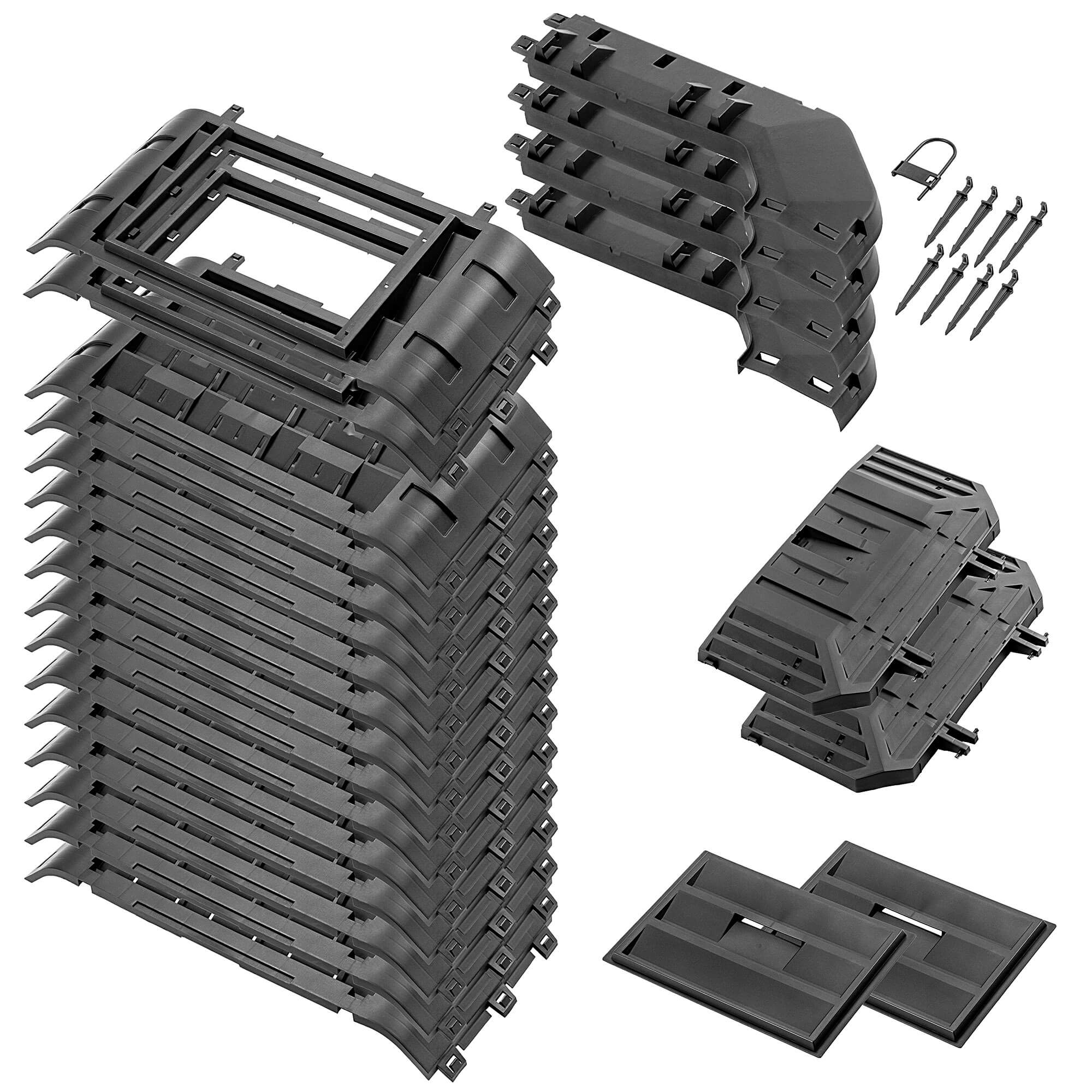 Kompostownik ogrodowy Fixem 1250L czarny