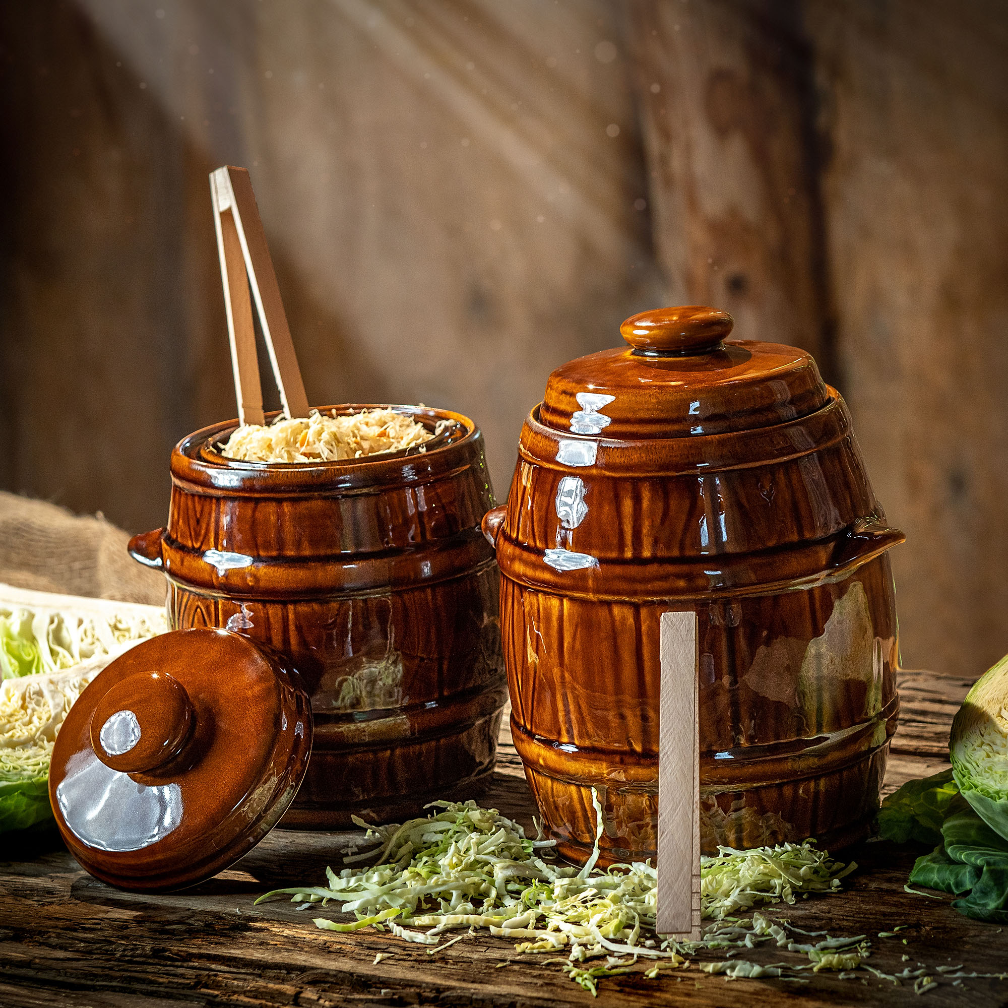 Beczka hermetyczna kamionkowa Helios 5L