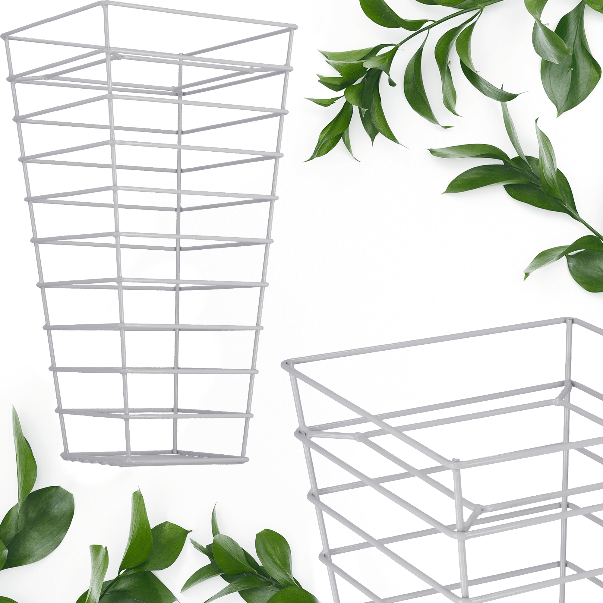 Kwietnik stojący na doniczkę 26 x 51 cm, biały