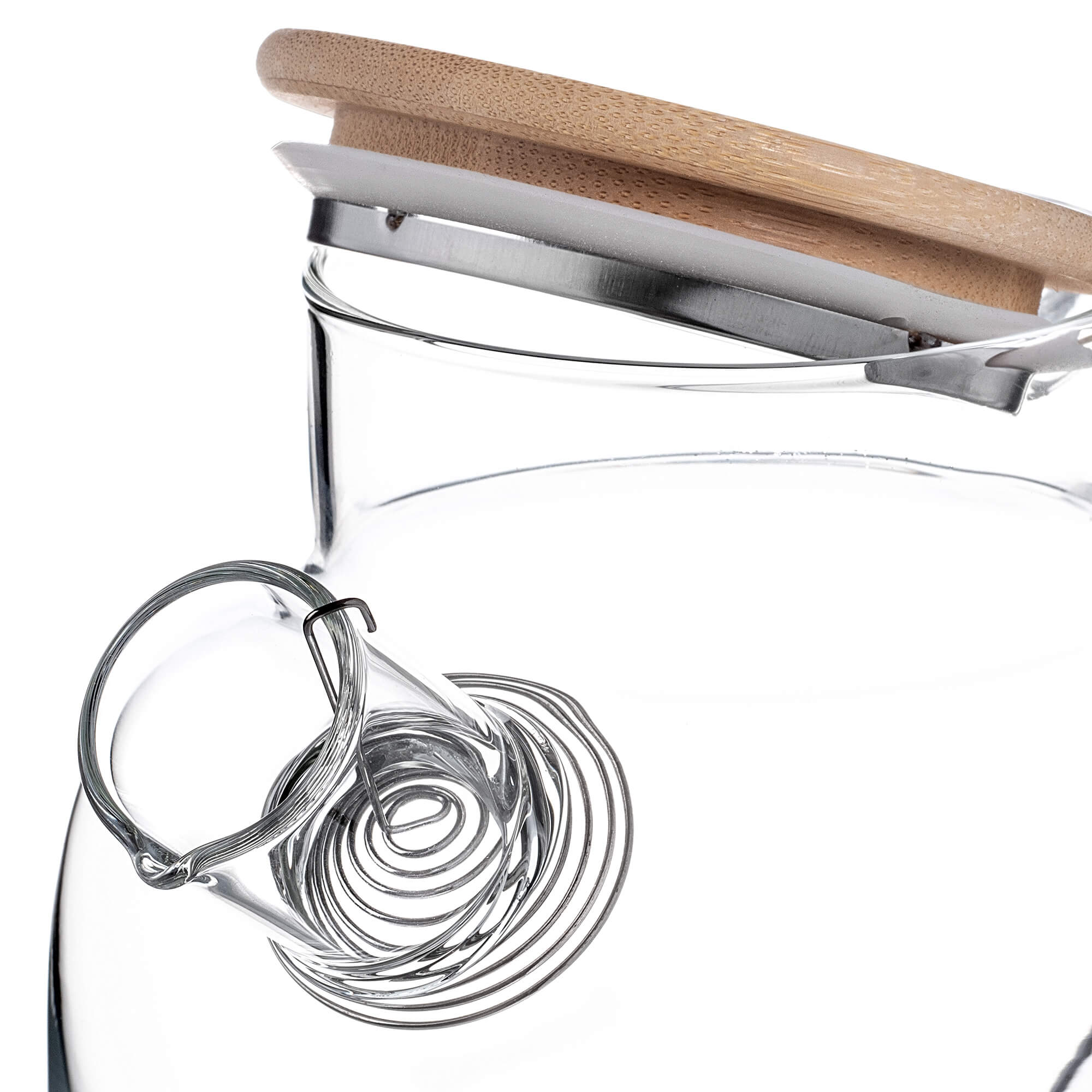 Szklany dzbanek Frux z bambusową pokrywką 1,5L