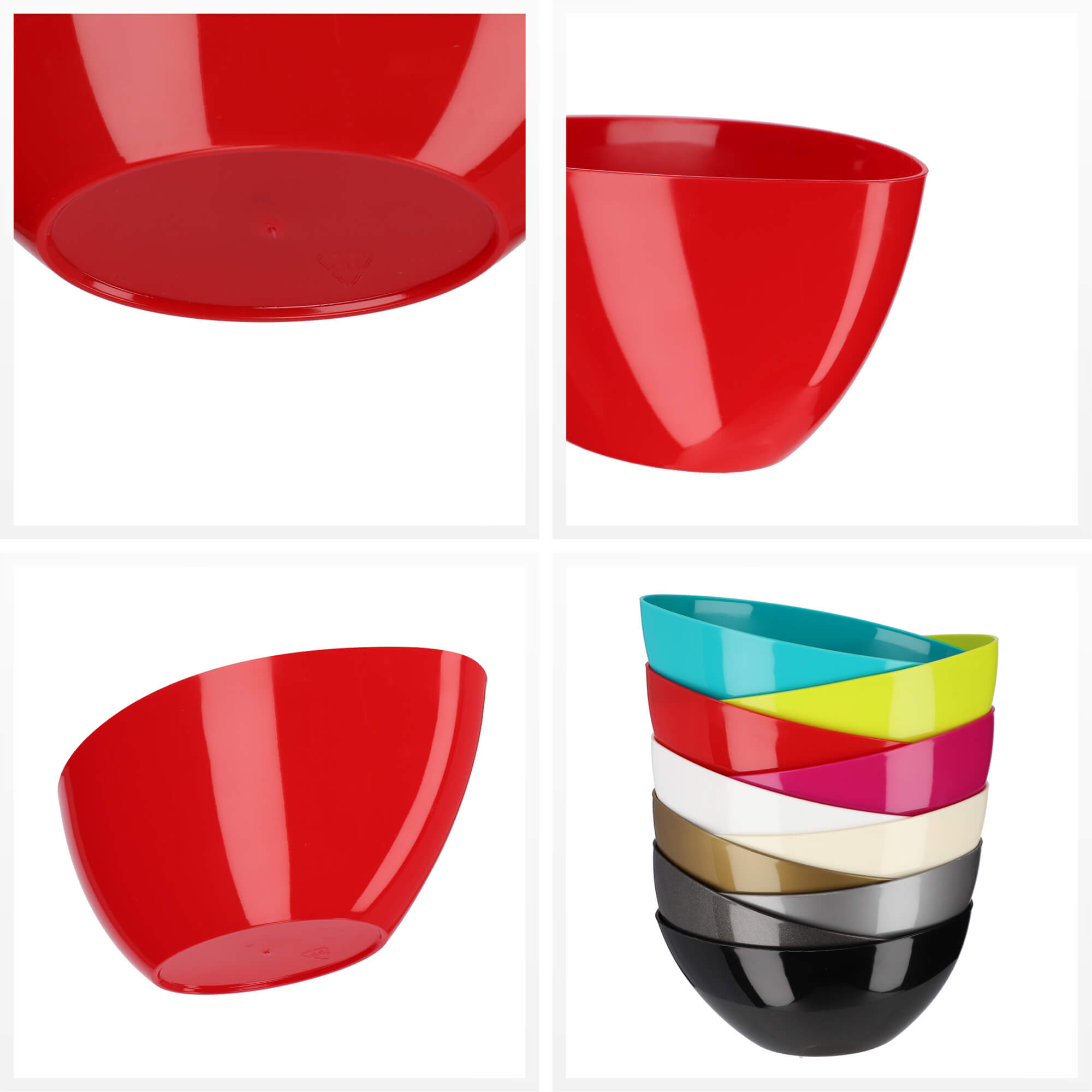 Doniczka na kwiaty owalna Ptuj 38 cm, czerwona