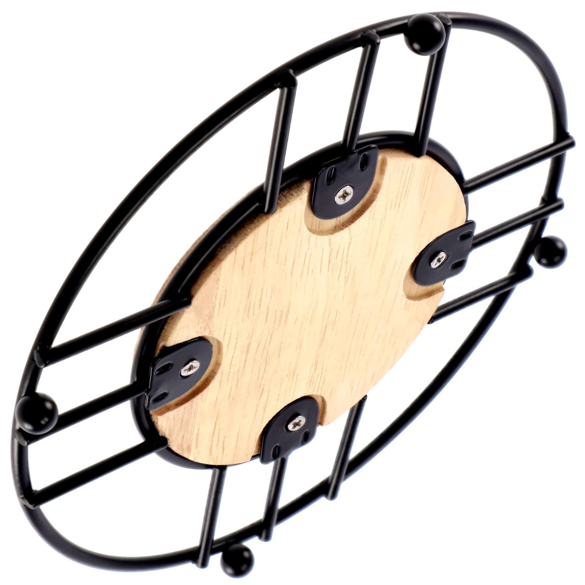 Podstawka metalowa pod naczynia 18 cm, czarna