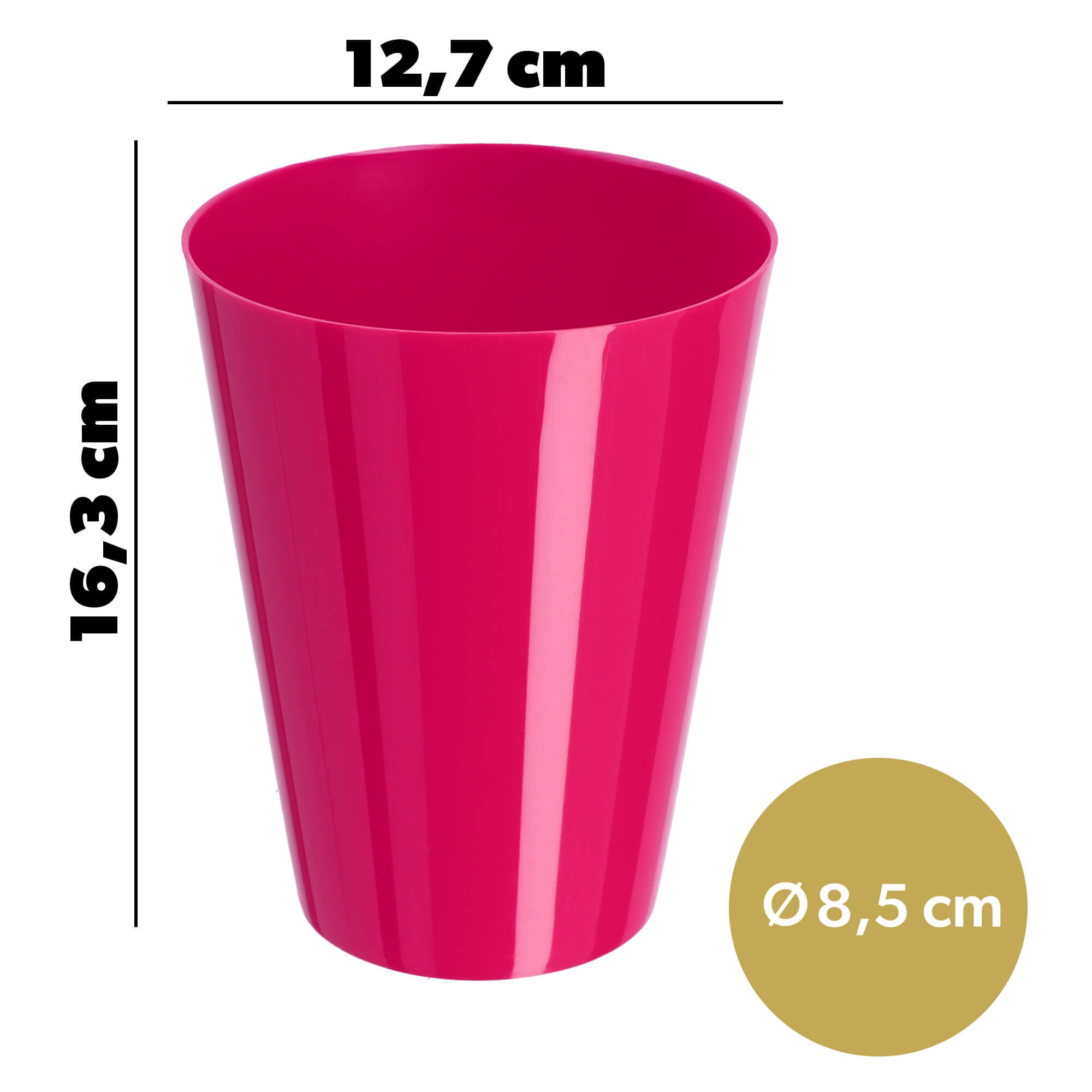 Doniczka na storczyka Cerda 13 cm, fuksja