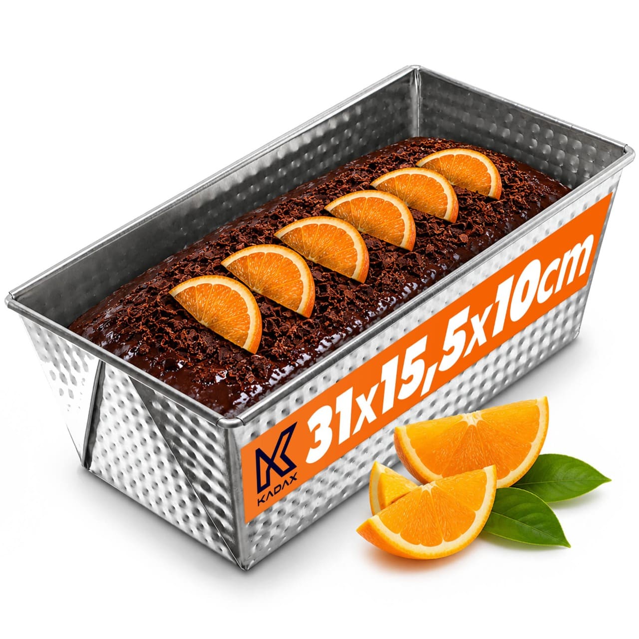 Keksówka do pieczenia wypieków Ellos 31 cm, srebrna