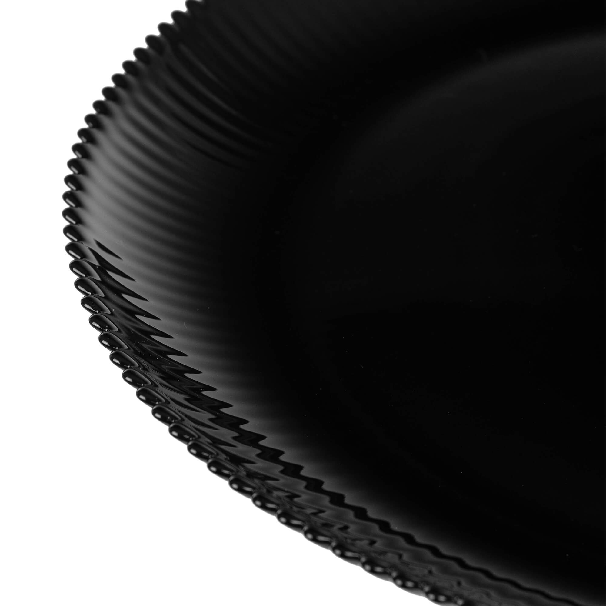 Talerz deserowy Regno 19 cm czarny 6 szt.