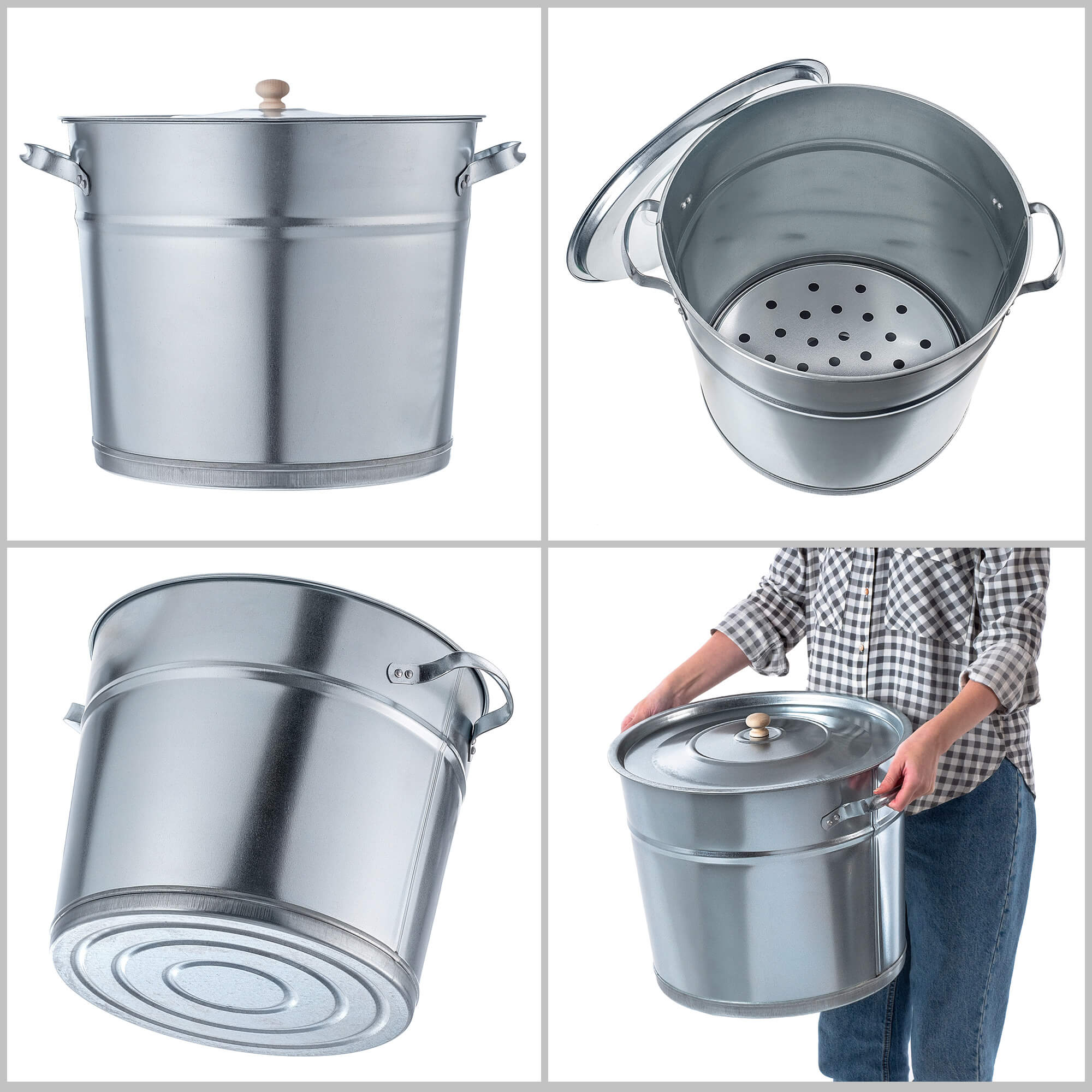 Garnek stalowy do pasteryzacji Morro 40L