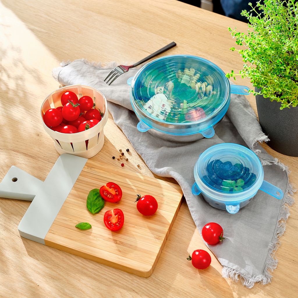 Sylikonowe pokrywki do żywności Curver 6 szt.