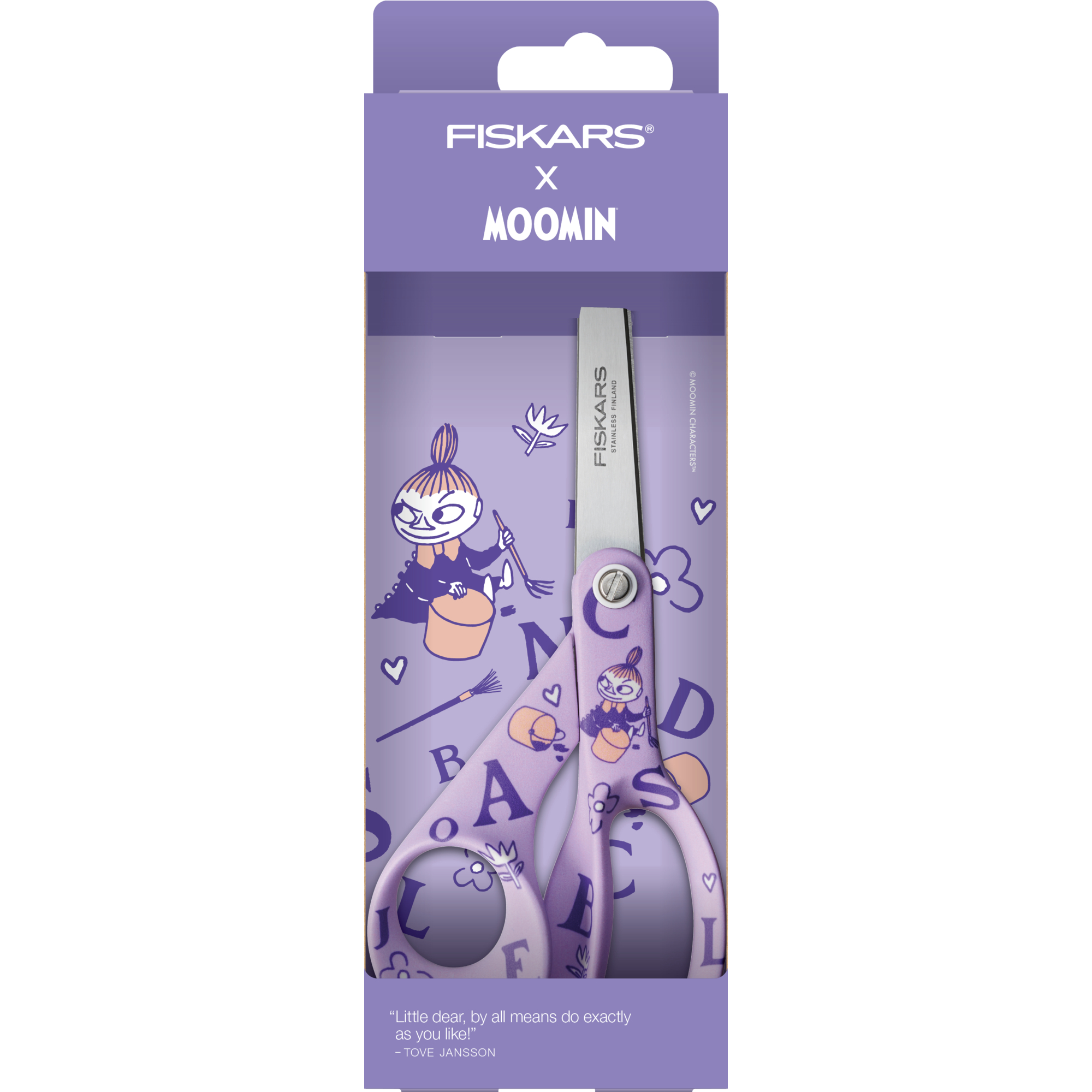 Fiskars 1067187 Moomin Nożyczki uniwersalne, ABC Little My