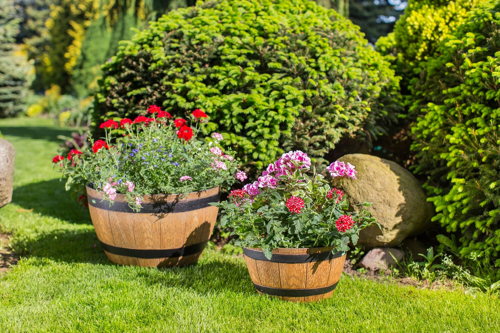 Donica na kwiaty Arro 33 cm, jasny brąz