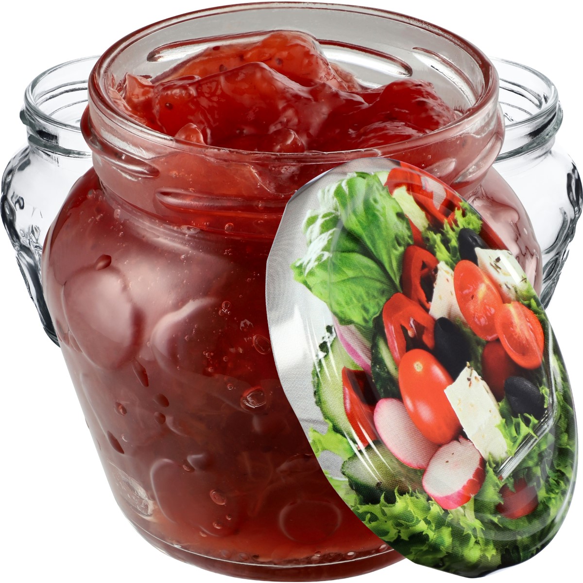 Słoiki Kemi 200ml 10szt 66mm + wieczka "Mix Warzyw"