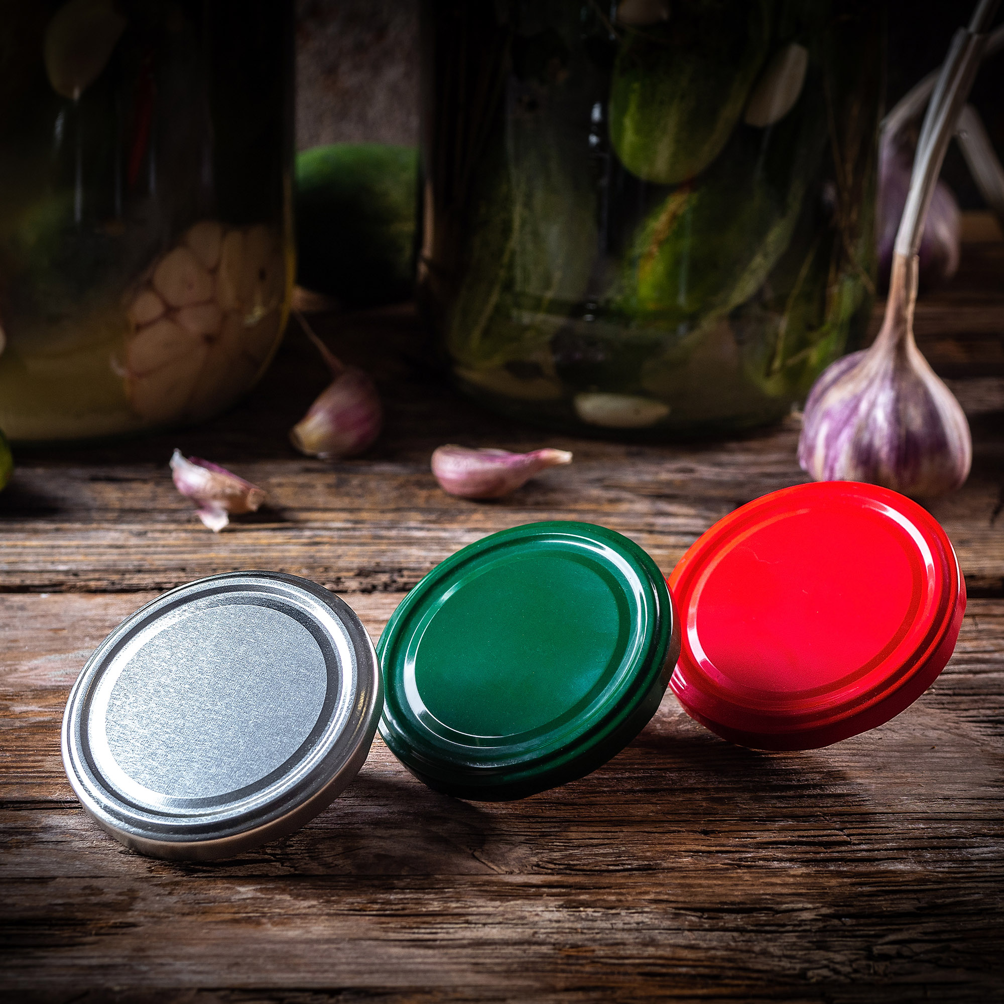 Metalowe wieczka do słoików i butelek 100szt fi 38mm białe