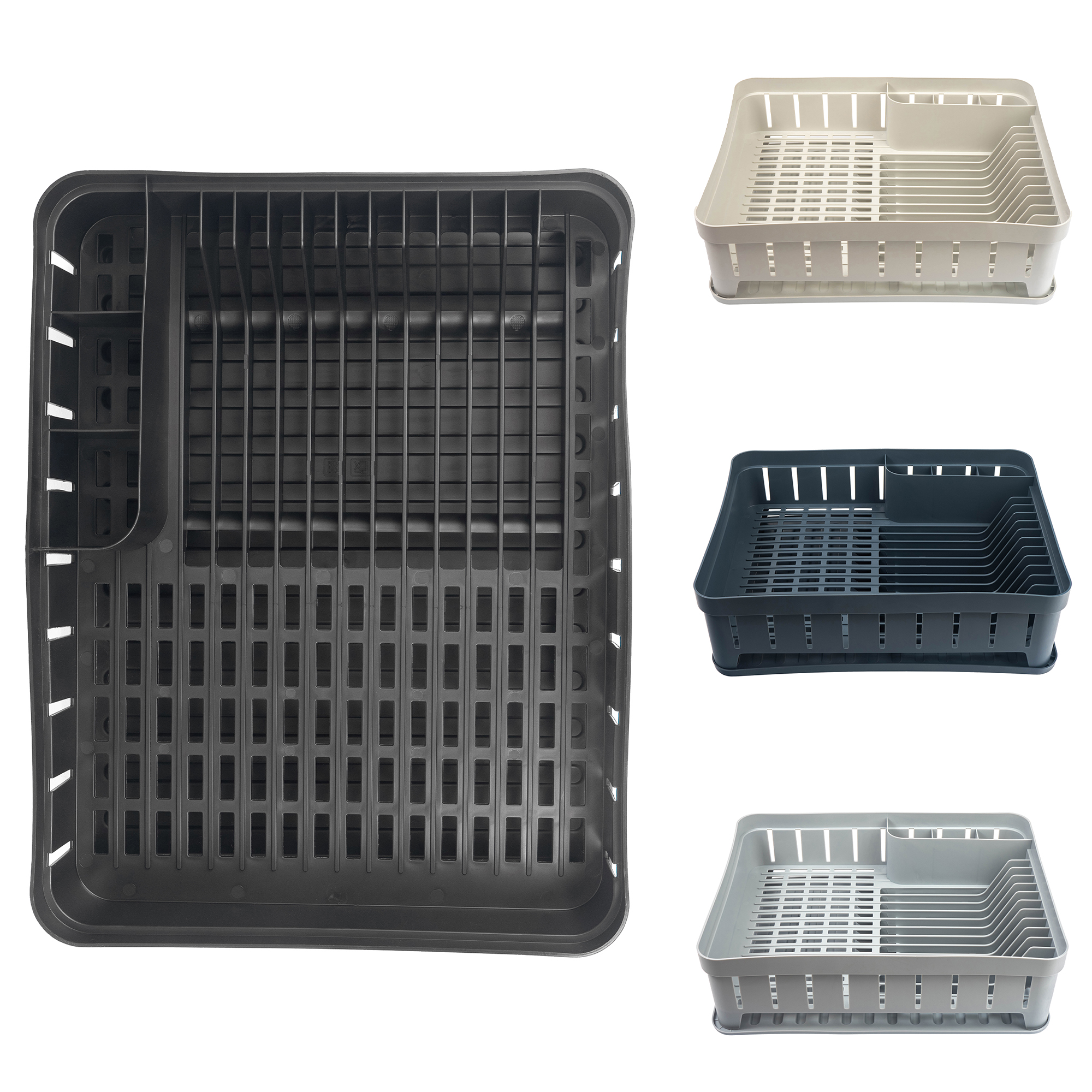 Suszarka do naczyń + mata Teppa czarny