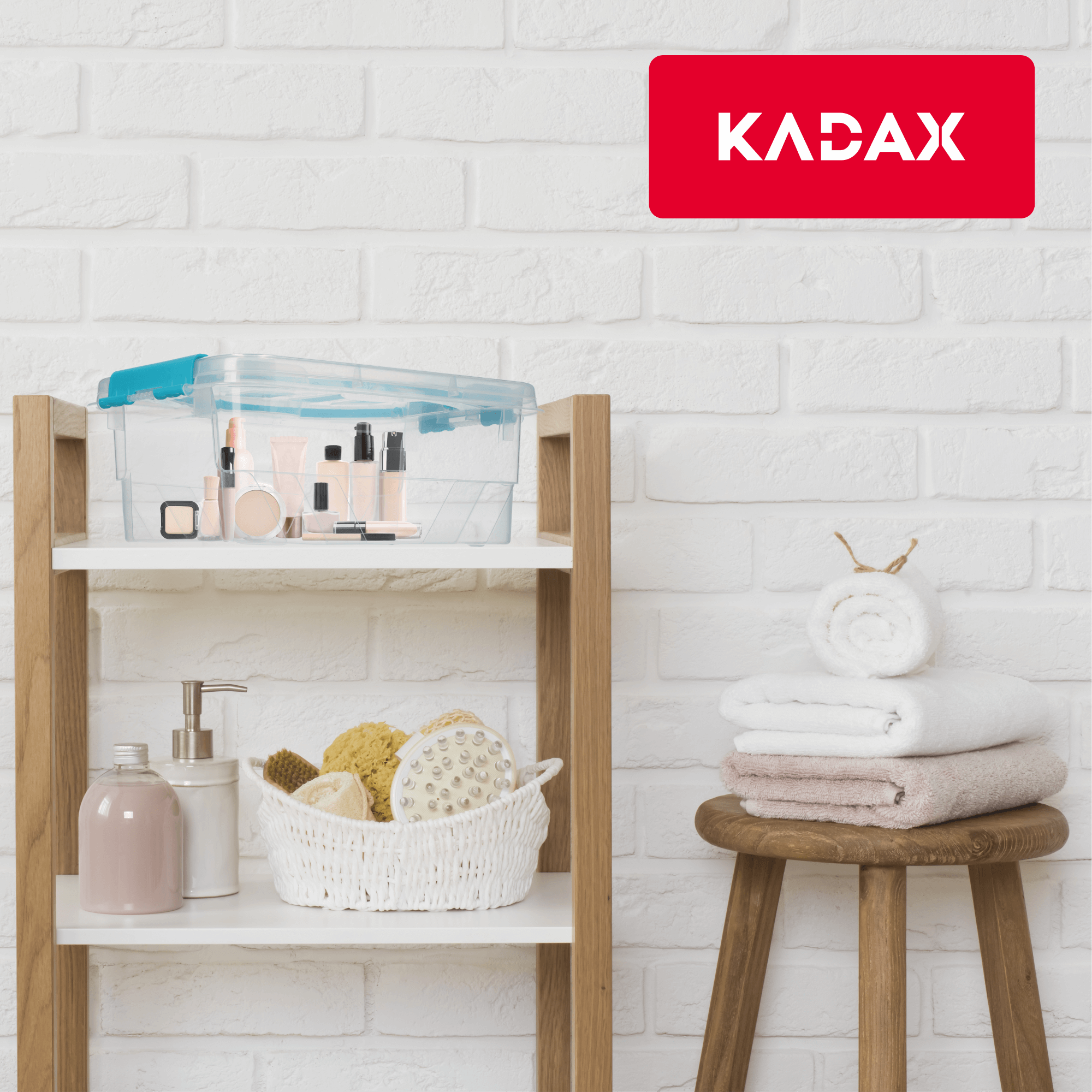 Pojemnik do przechowywania z pokrywą 5.7L, niebieski