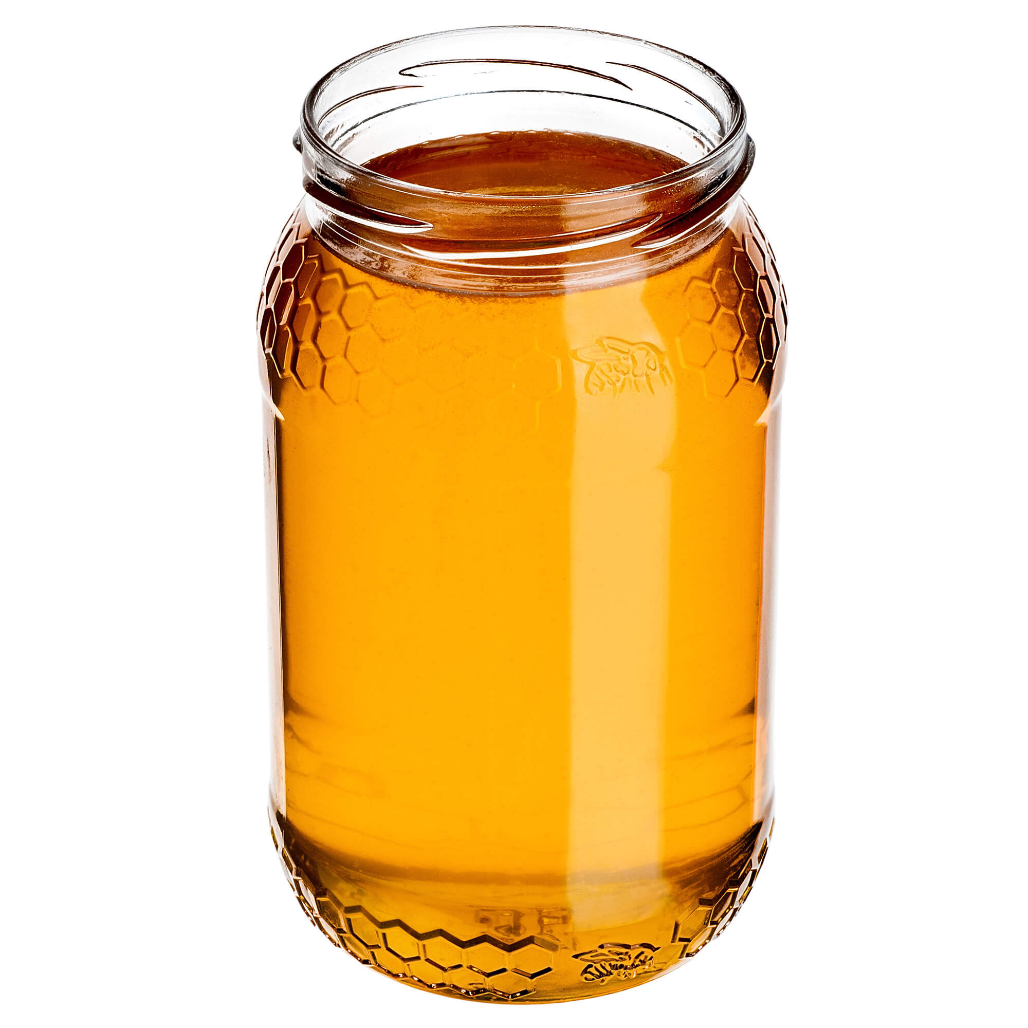 Szklany słój Lierde 900ml 82mm 8 szt. + wieczka "Niebieska pszczoła"