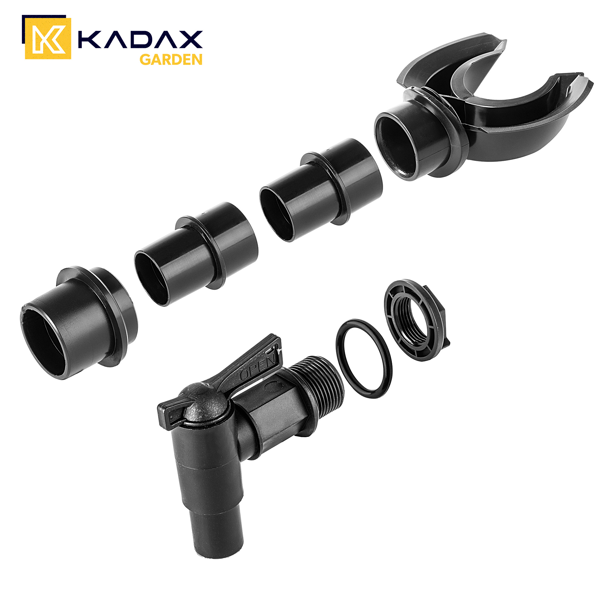 Zestaw przyłączeniowy Trest z kranikiem