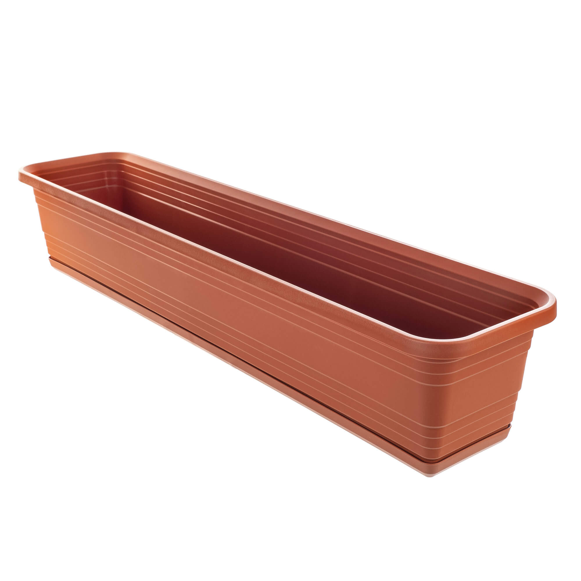 Skrzynka balkonowa z podstawką Paulin 80cm terrakota