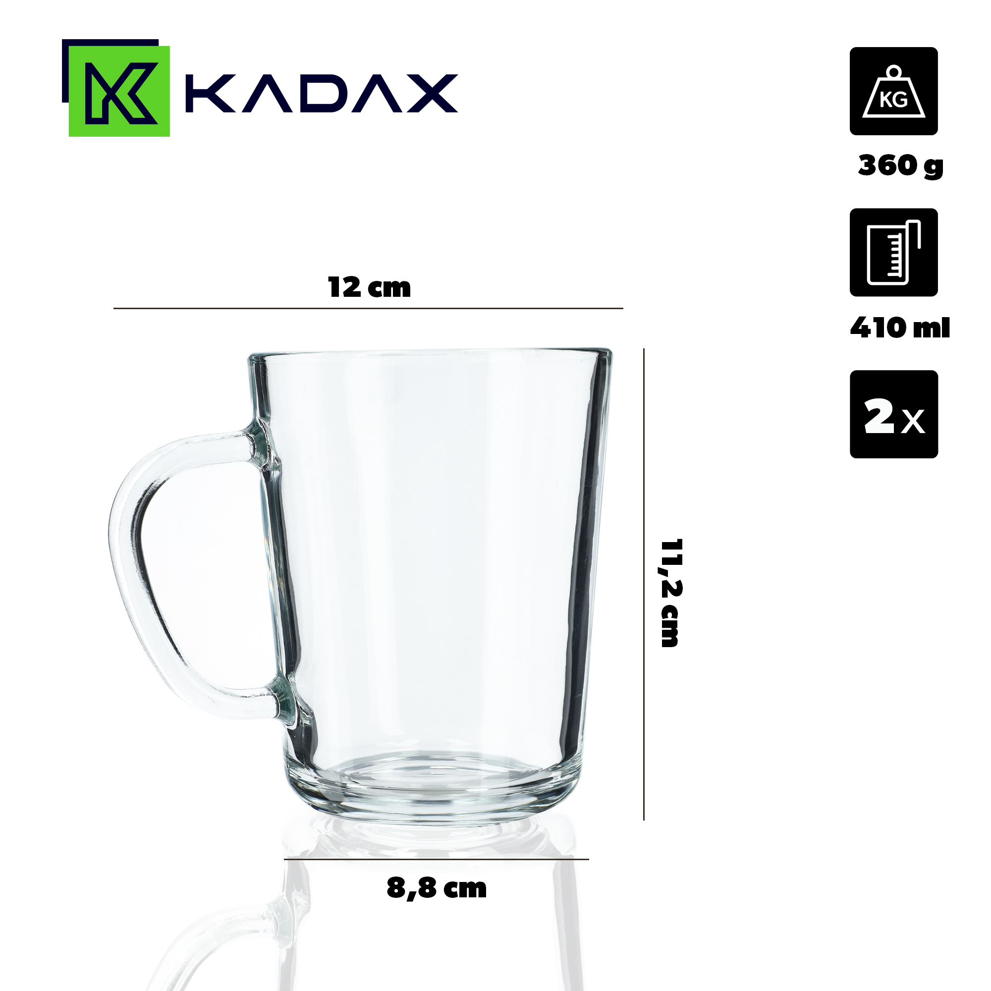 Kubek Rovte 410 ml, 2 szt.