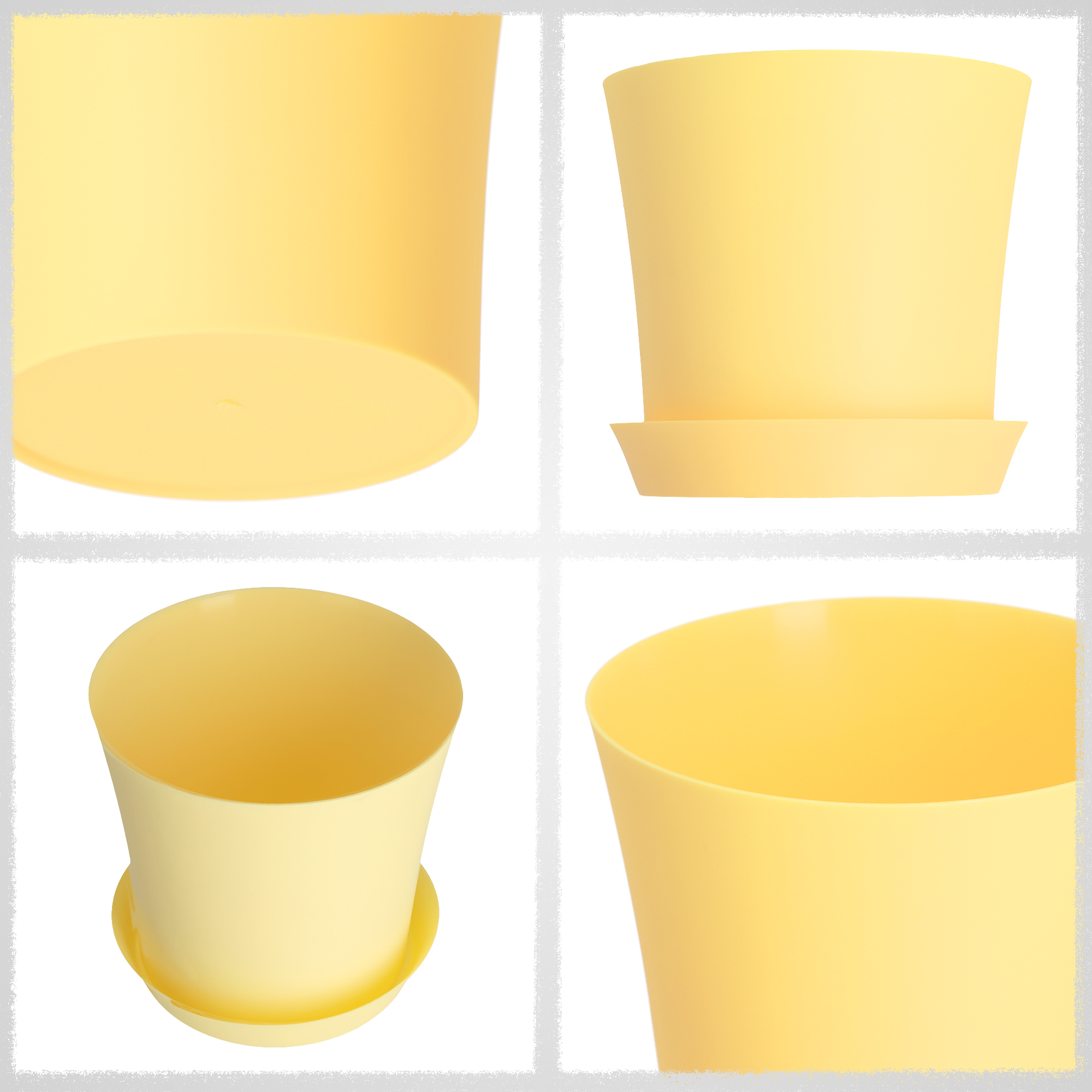 Doniczka na kwiaty Ersa 11 cm, żółta