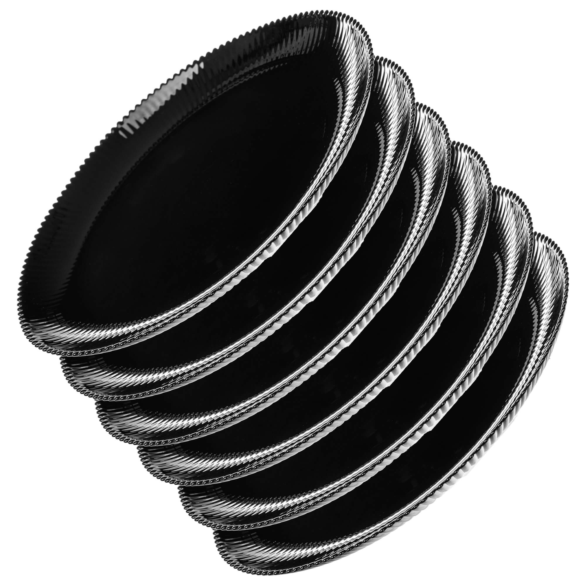 Talerz płytki Regno 26.5 cm czarny 6 szt.