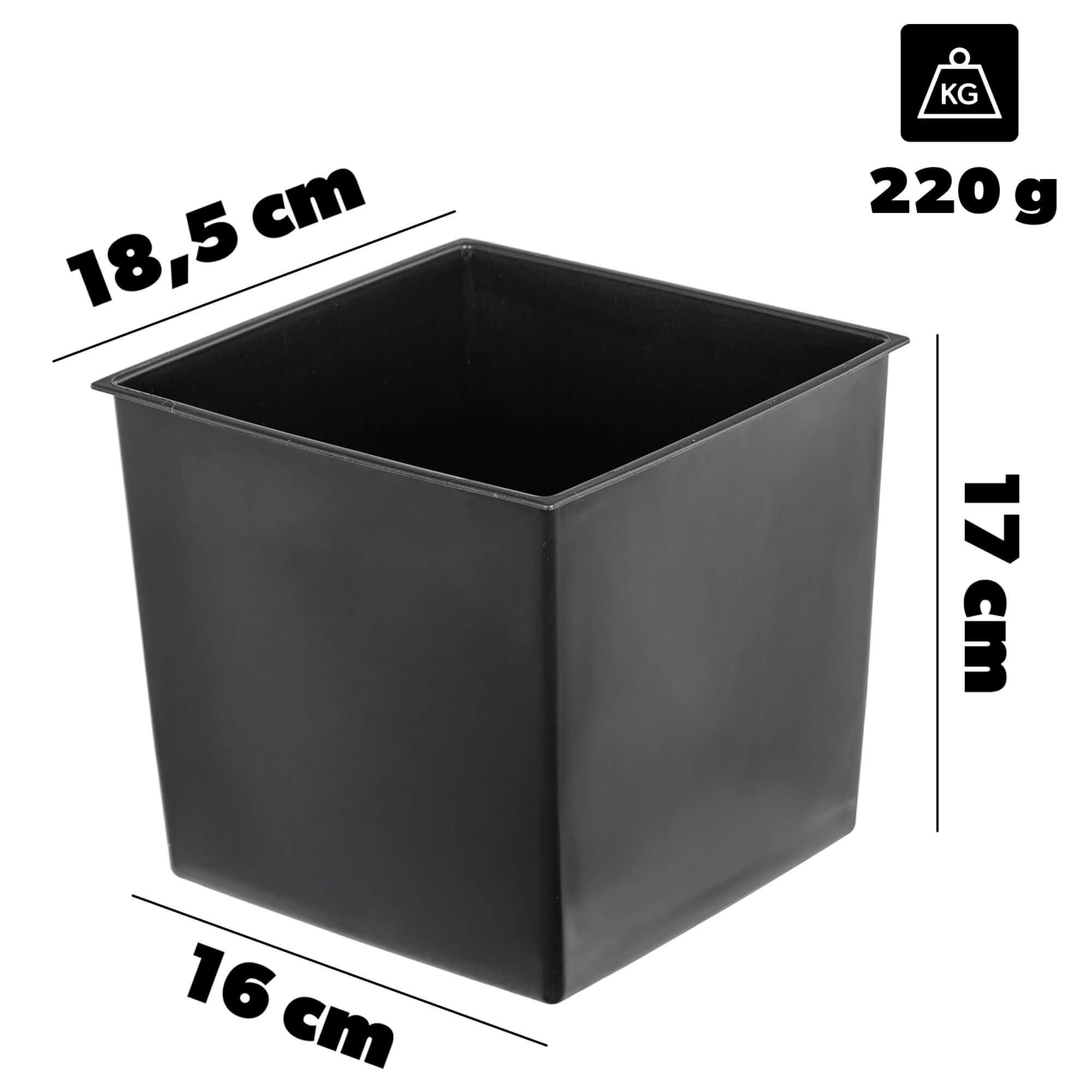Wkład do doniczki Roisel 18.5 x 18.5 cm kwadratowy