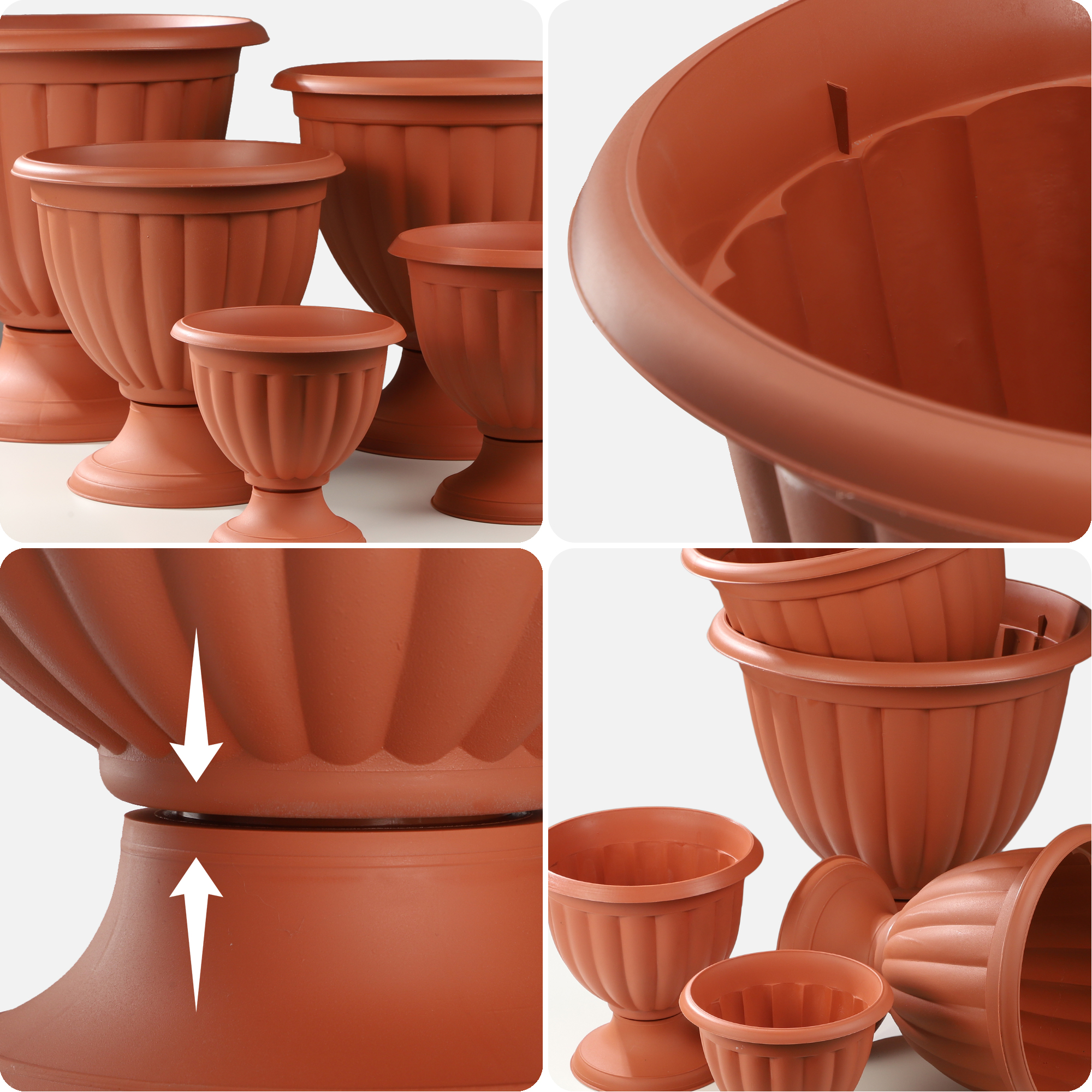 Doniczka gazonowa Suba 19 cm, terrakota
