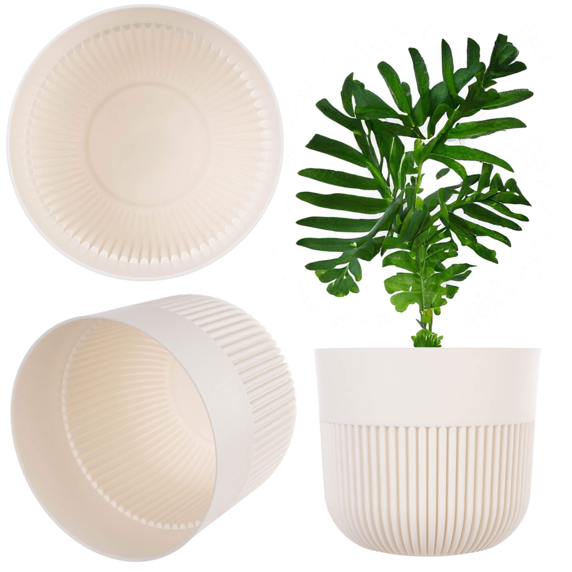 Doniczka osłonka Ornon 11 cm ekri