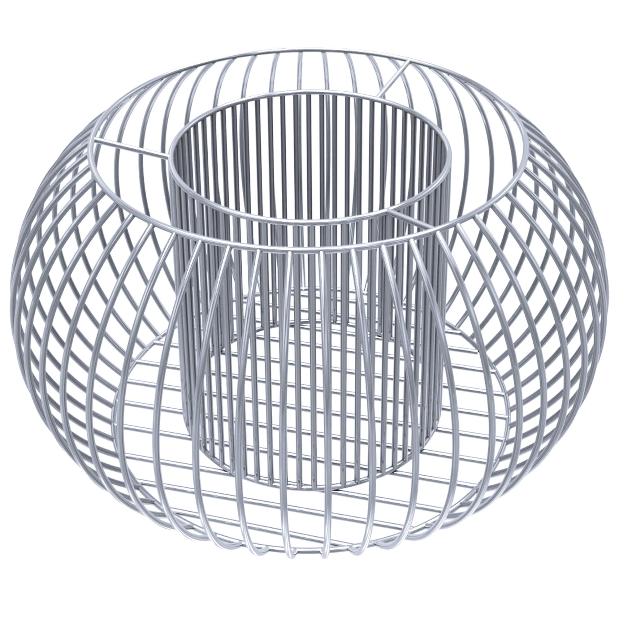 Donica stalowa Valle gabionowa 33 x 53 cm