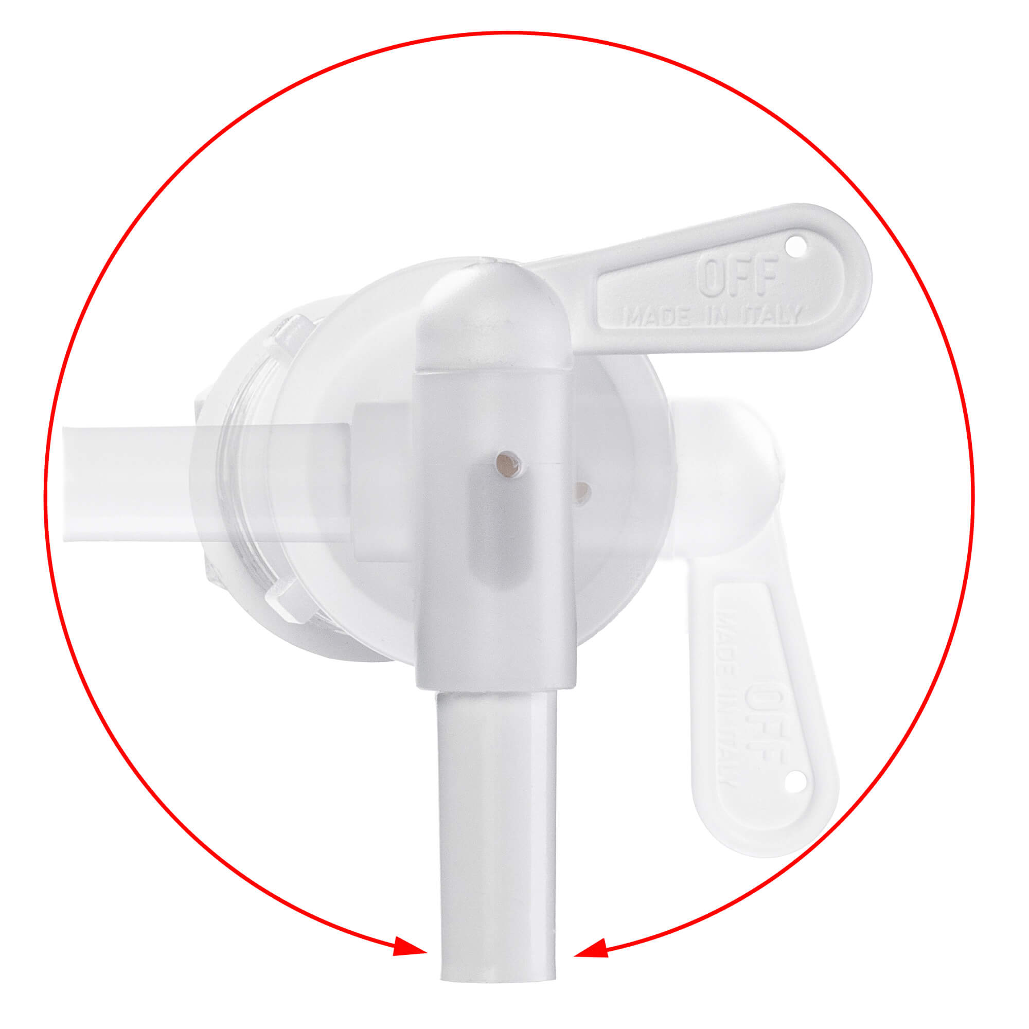 Pojemnik fermentacyjny Acerra z pokrywą 33L biały + kran