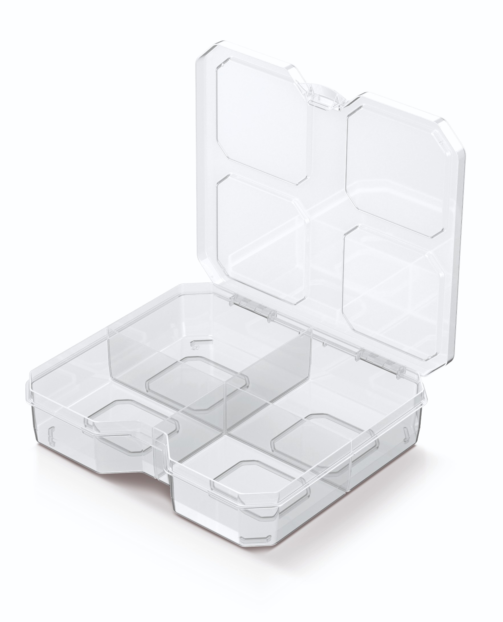KISTENBERG Organizer narzędziowy SQR Box 15 niski - KSQ15154 - transparentny