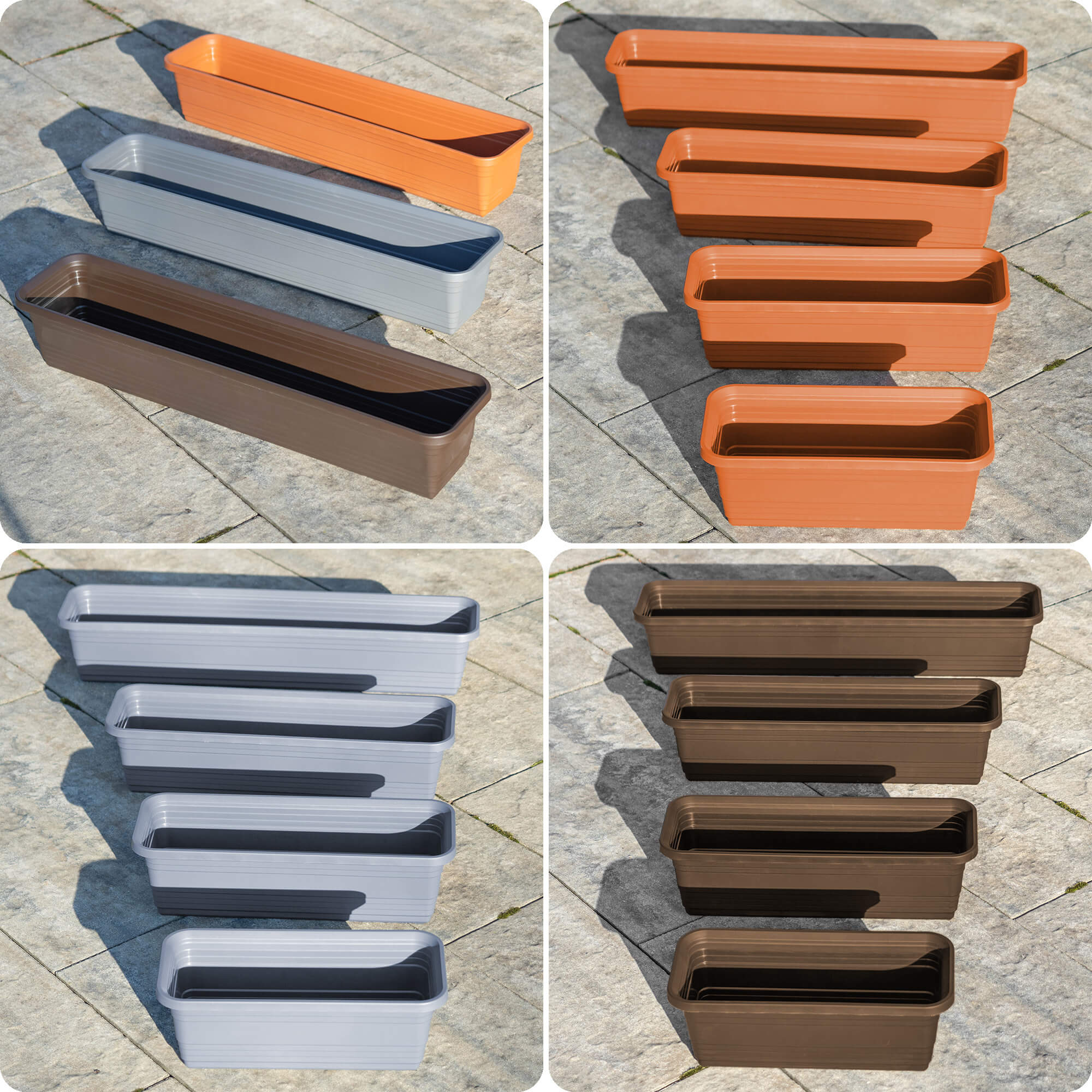 Skrzynka balkonowa Paulin 50cm mokka