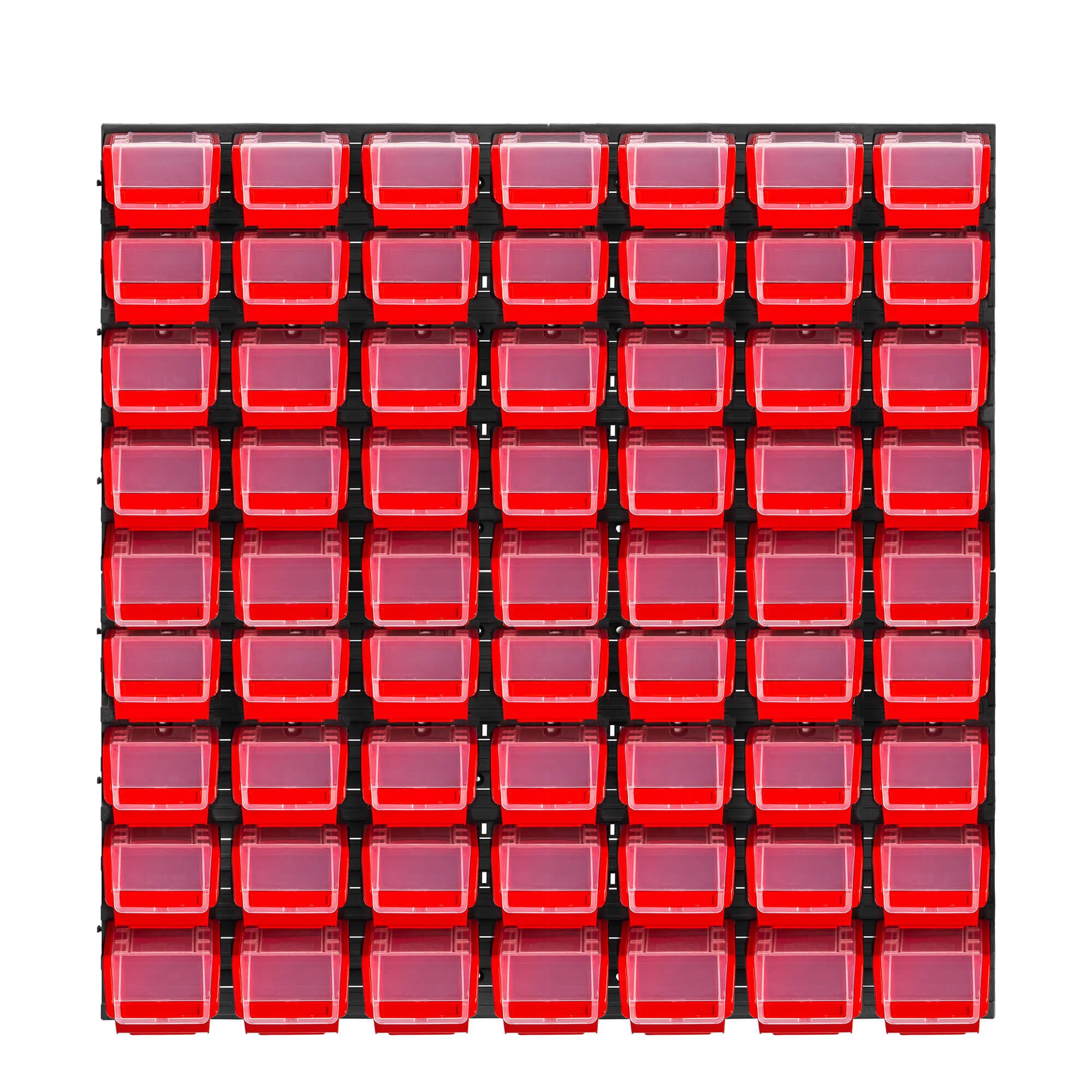 Tablica warsztatowa Lokke 78x78cm 63 elementy czerwona