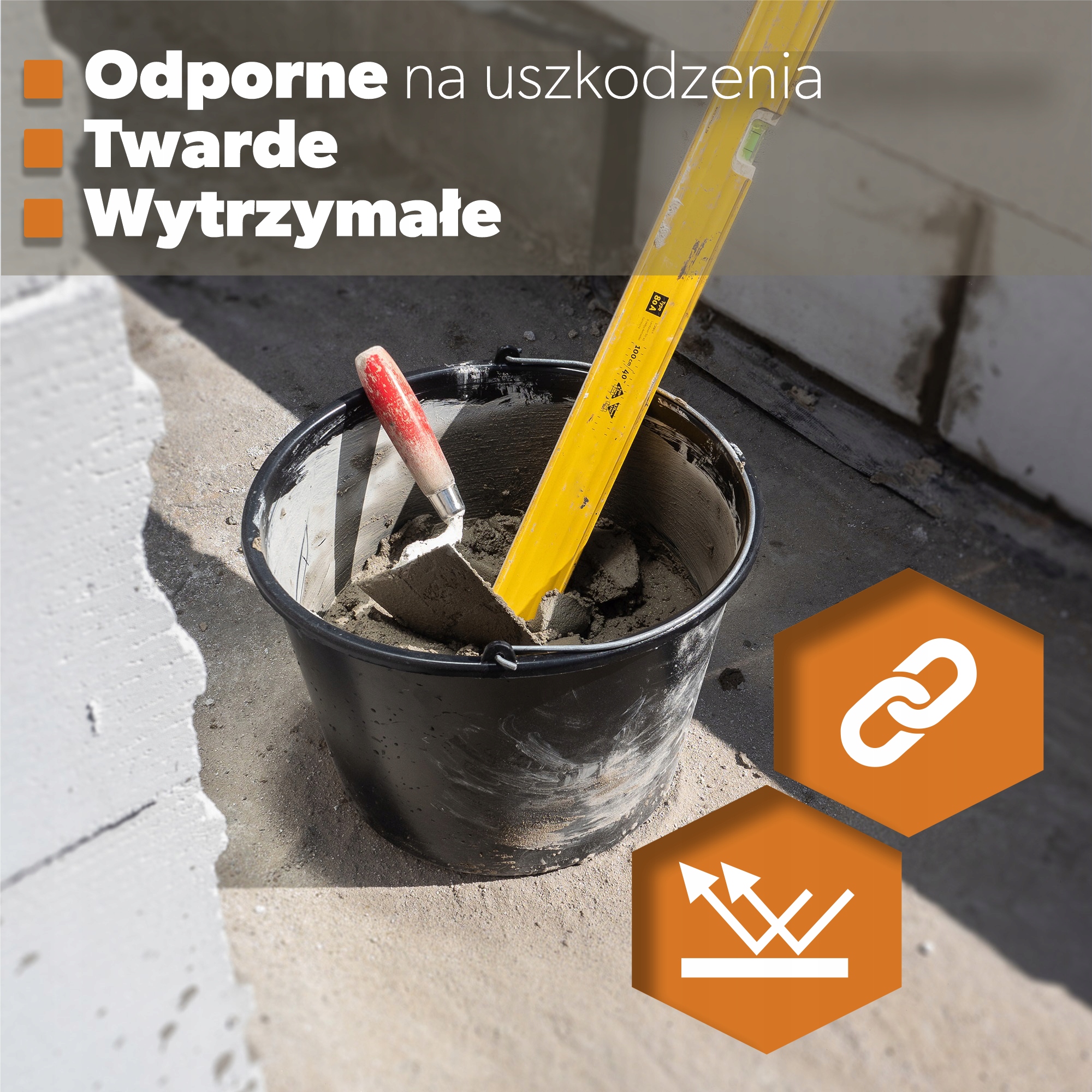 Wiadro budowlane Bado okrągłe z rączką 5L, czarne