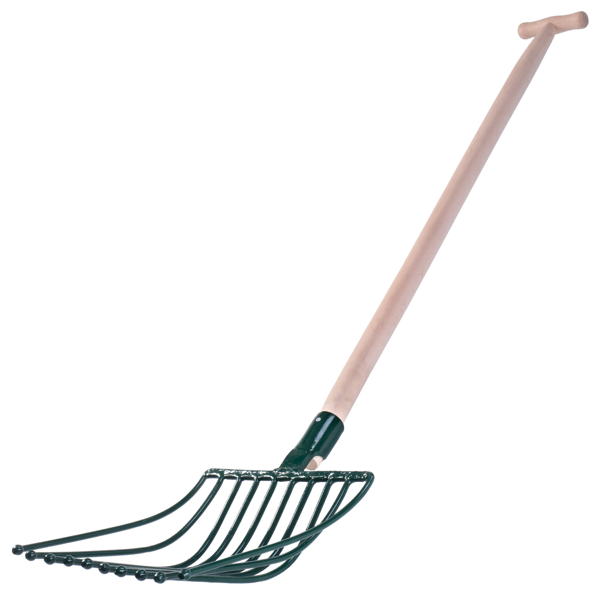 Widły metalowe Varzi 10-zębne 138 cm, zielone
