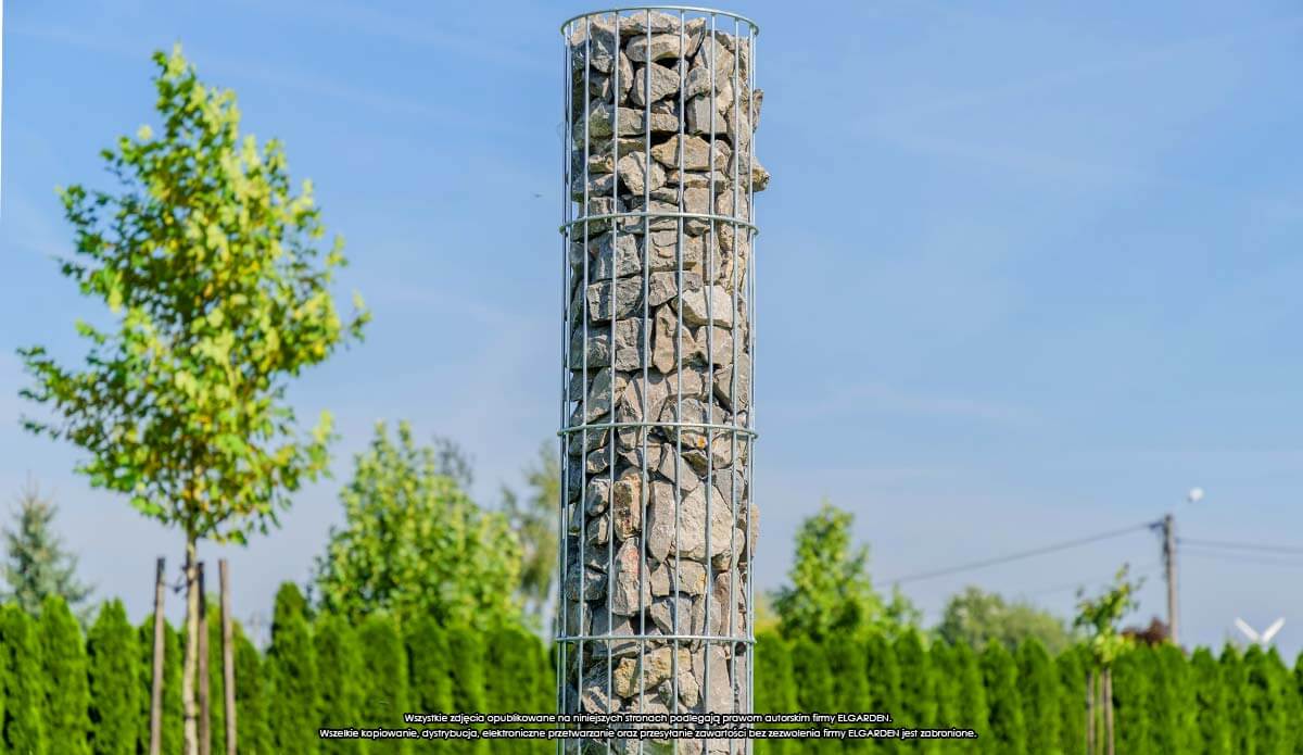 Pergola ogrodowa słup Kanny 120 x 29 cm, srebrna