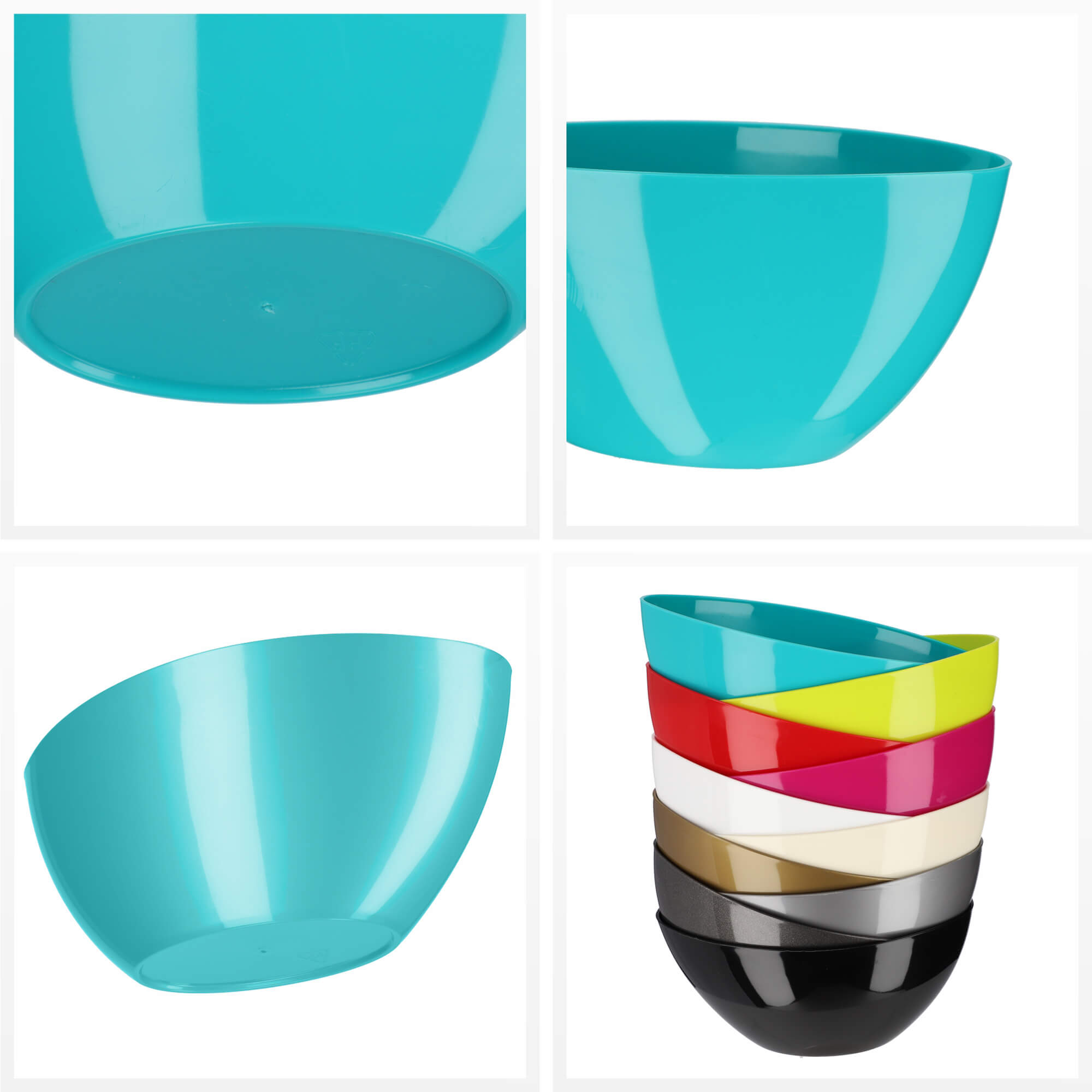 Doniczka na kwiaty Ptuj owalna 30 cm, turkusowa