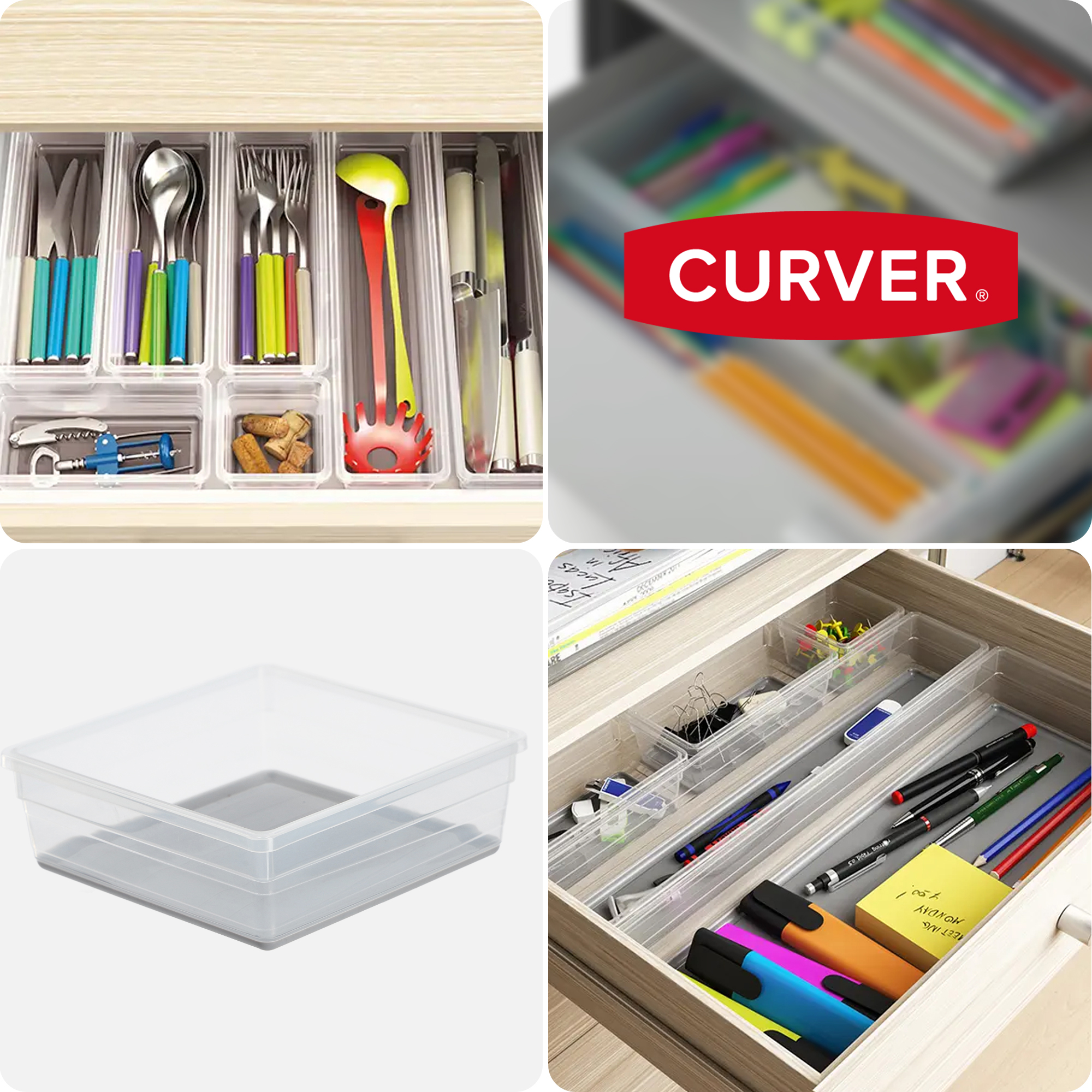 Organizer do szuflady Curver Sistemo 15 x 15 cm