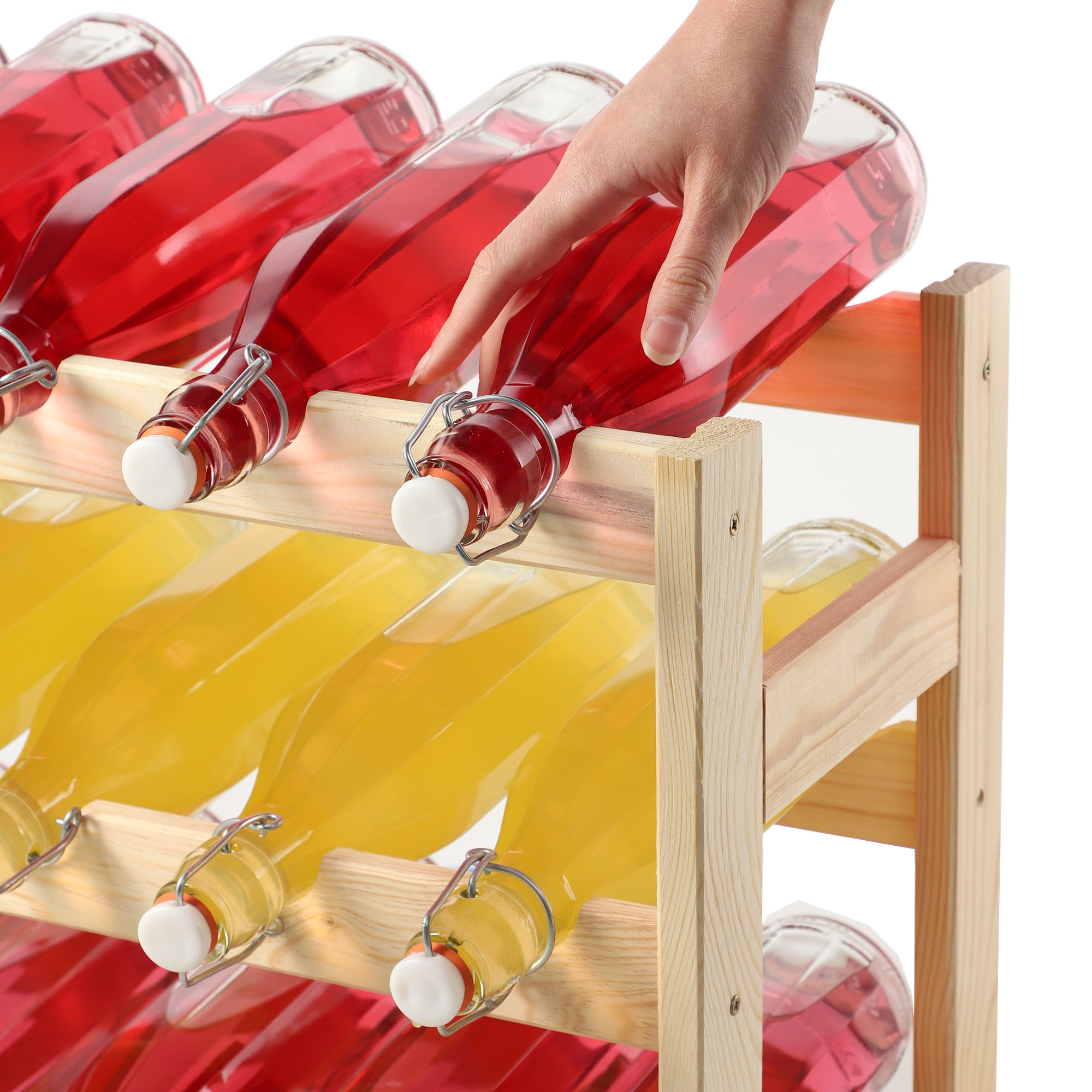 Drewniany regał na wino Carpi 54 x 25 cm