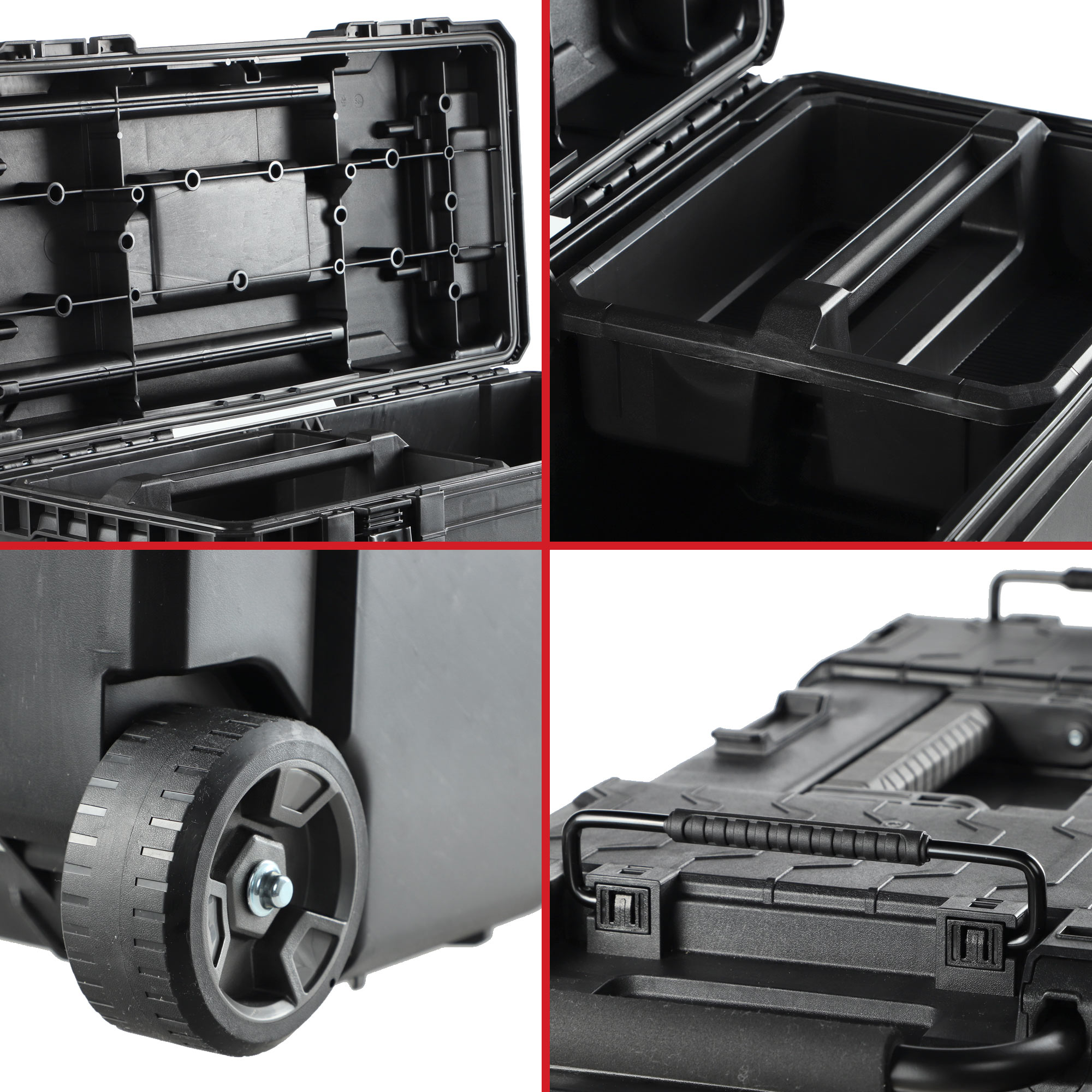 Skrzynka narzędziowa na kółkach Keter Gear czarna