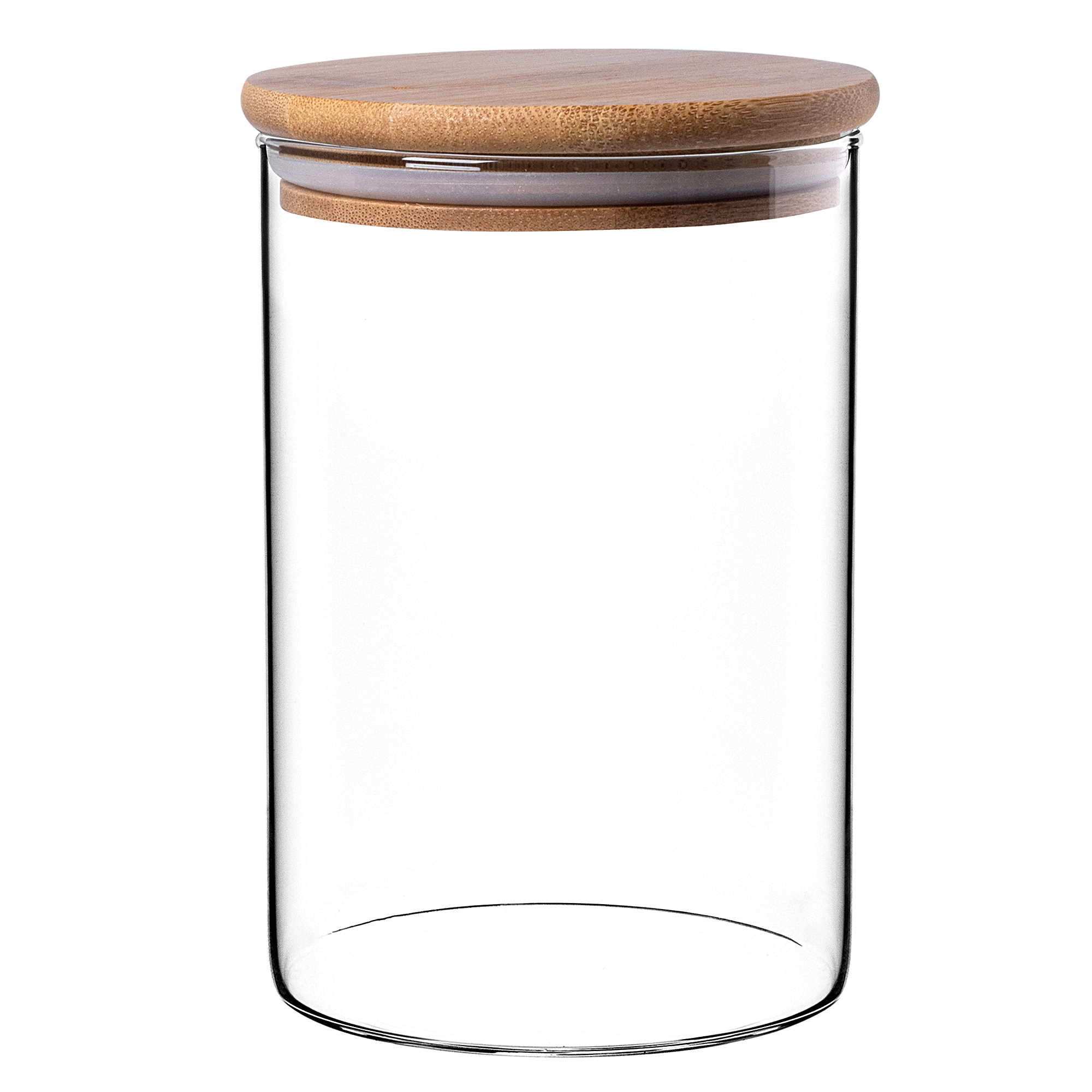 Pojemnik szklany Piney z bambusową pokrywką 1040ml