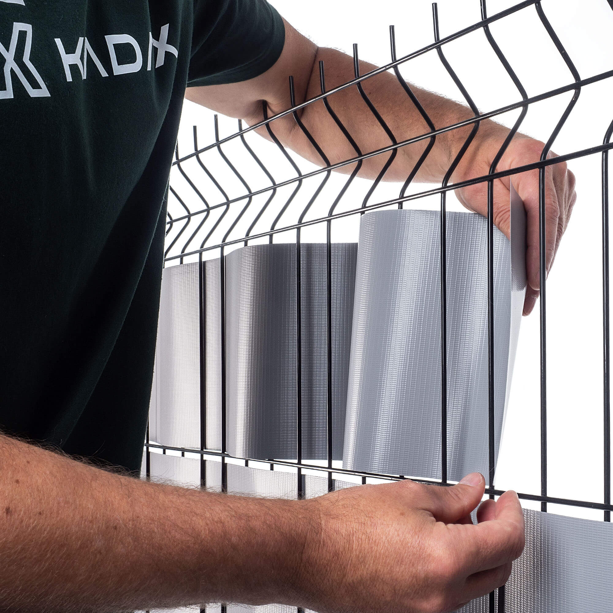 Taśma ogrodzeniowa Langon 19 cm x 35 m jasnoszara