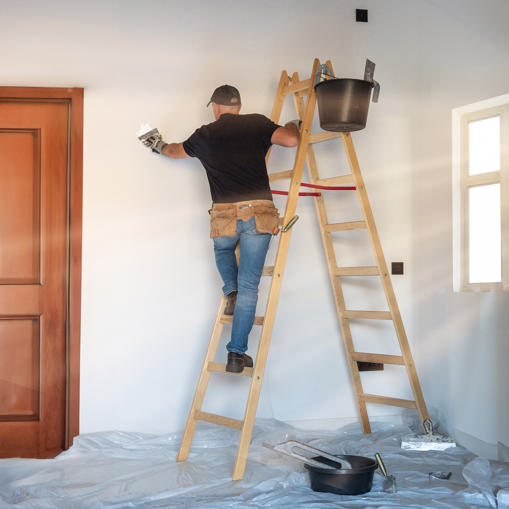 Drabina malarska Cossira dwustronna 8 stopni