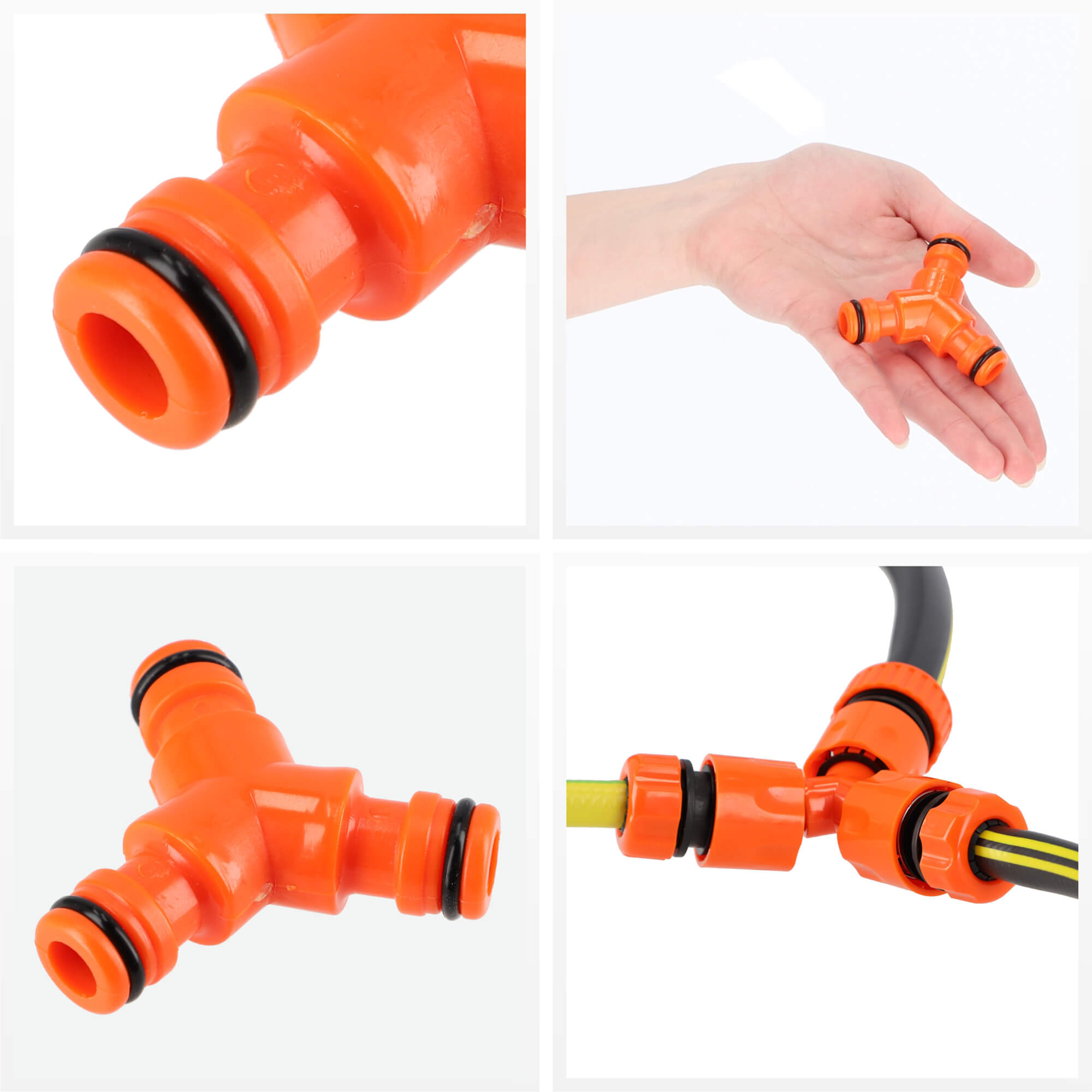 Trójnik do szybkozłączek Hakio 6 x 2 cm