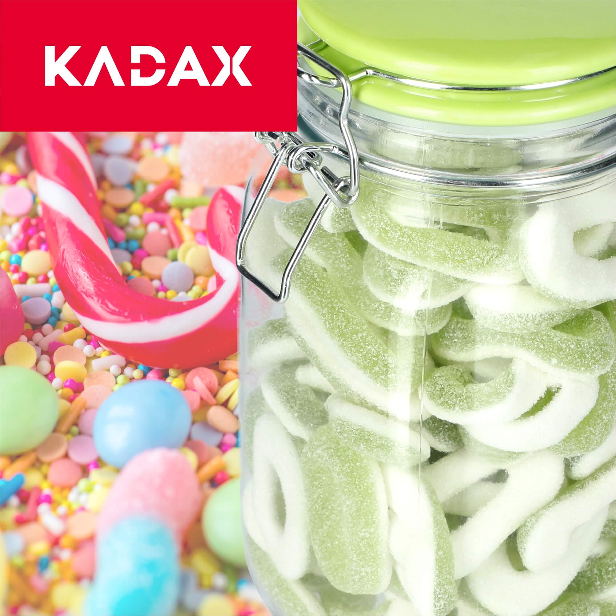 Słoik hermetyczny z ceramiczną pokrywą 1.5L zielony