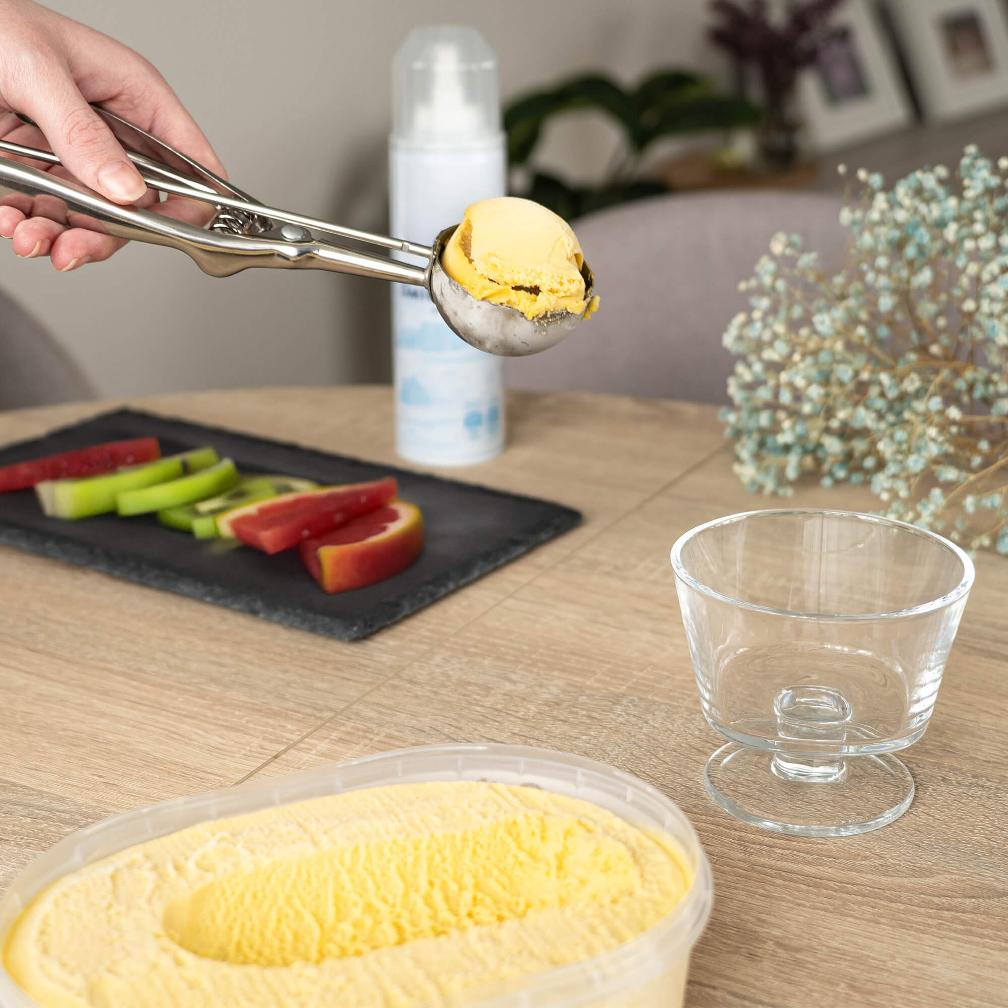 Pucharek do lodów Torza 290ml na nóżce wzór gładki 6 szt.