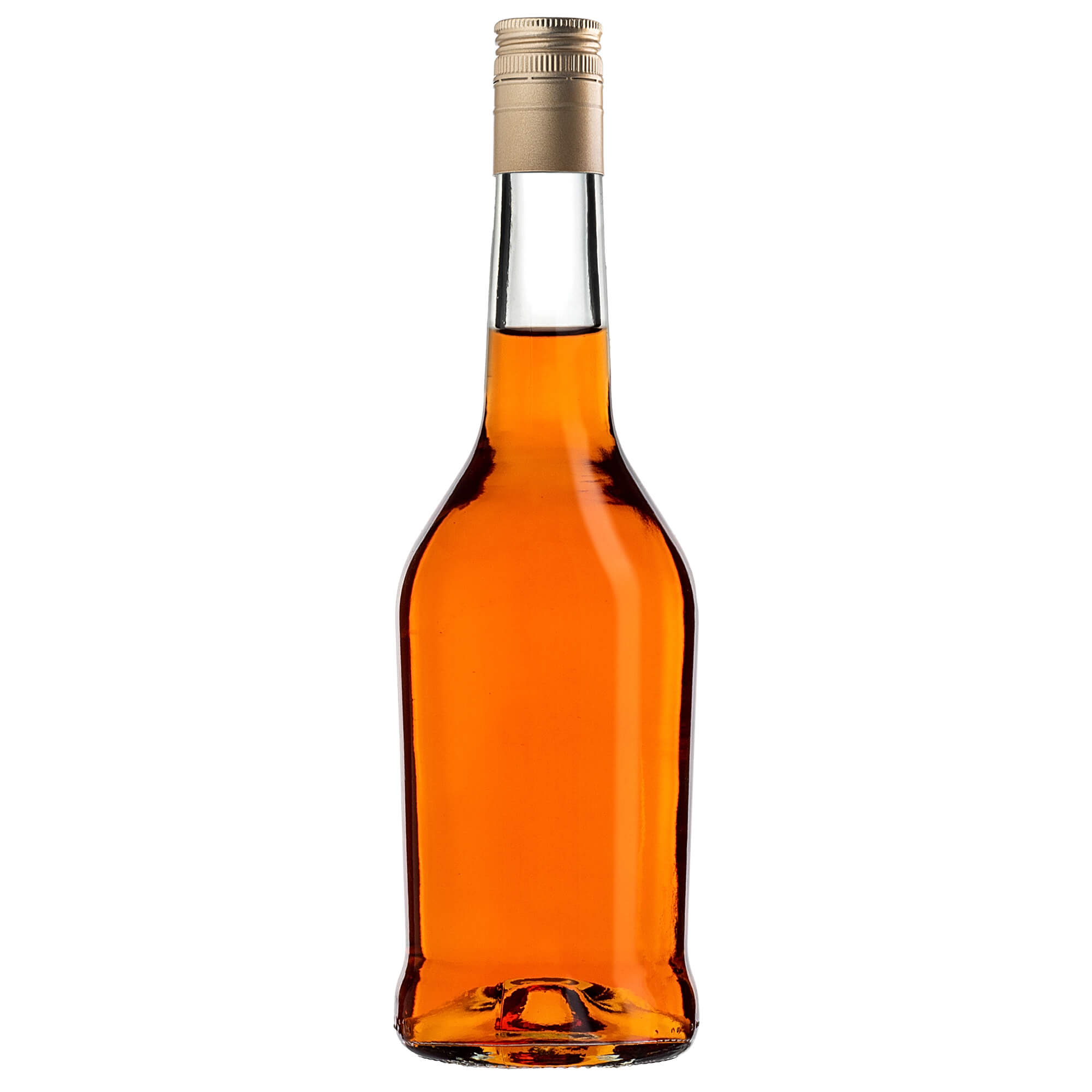 Szklana butelka na nalewkę Loiret 500ml z długą złotą zakrętką 50 szt.