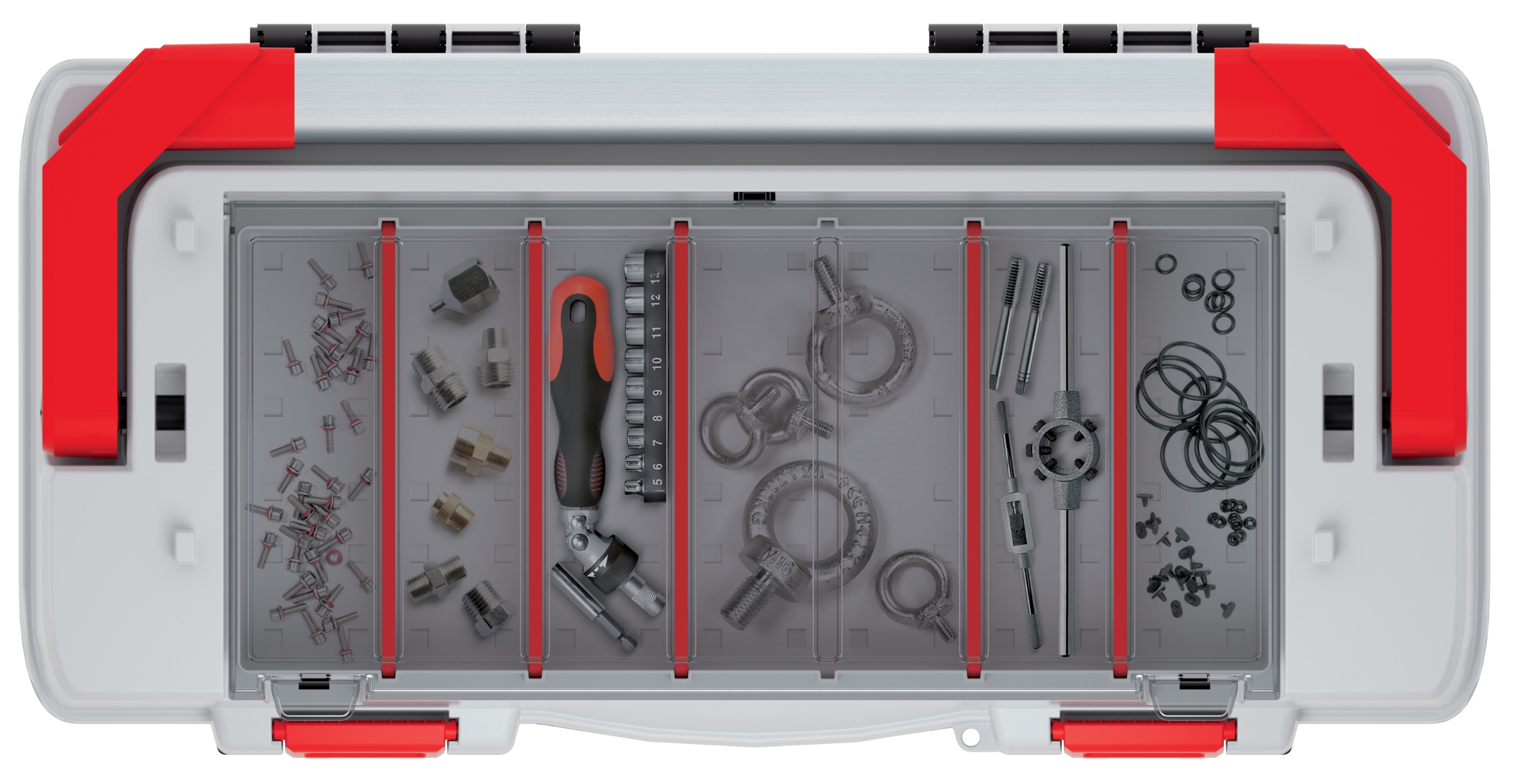 KISTENBERG Skrzynka narzędziowa Evo 55 S 22 - KEVA5530S - czerwony
