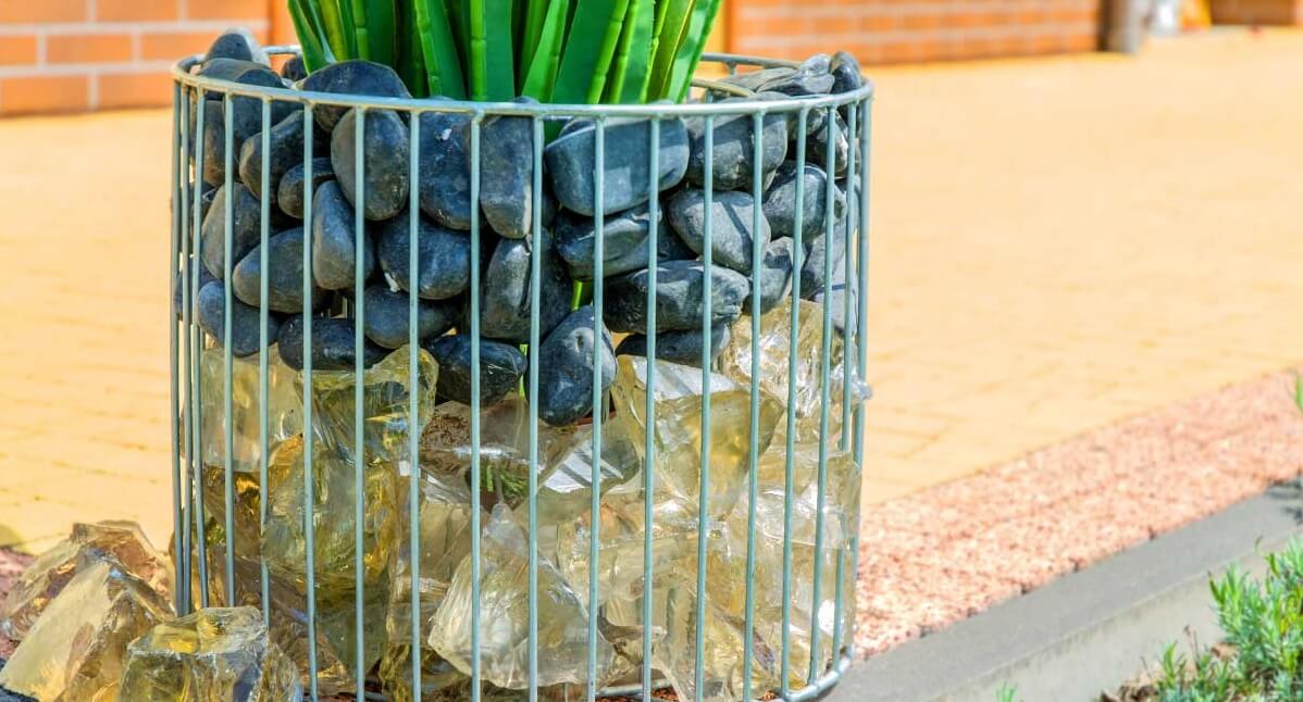 Donica gabionowa 48 x 39 cm