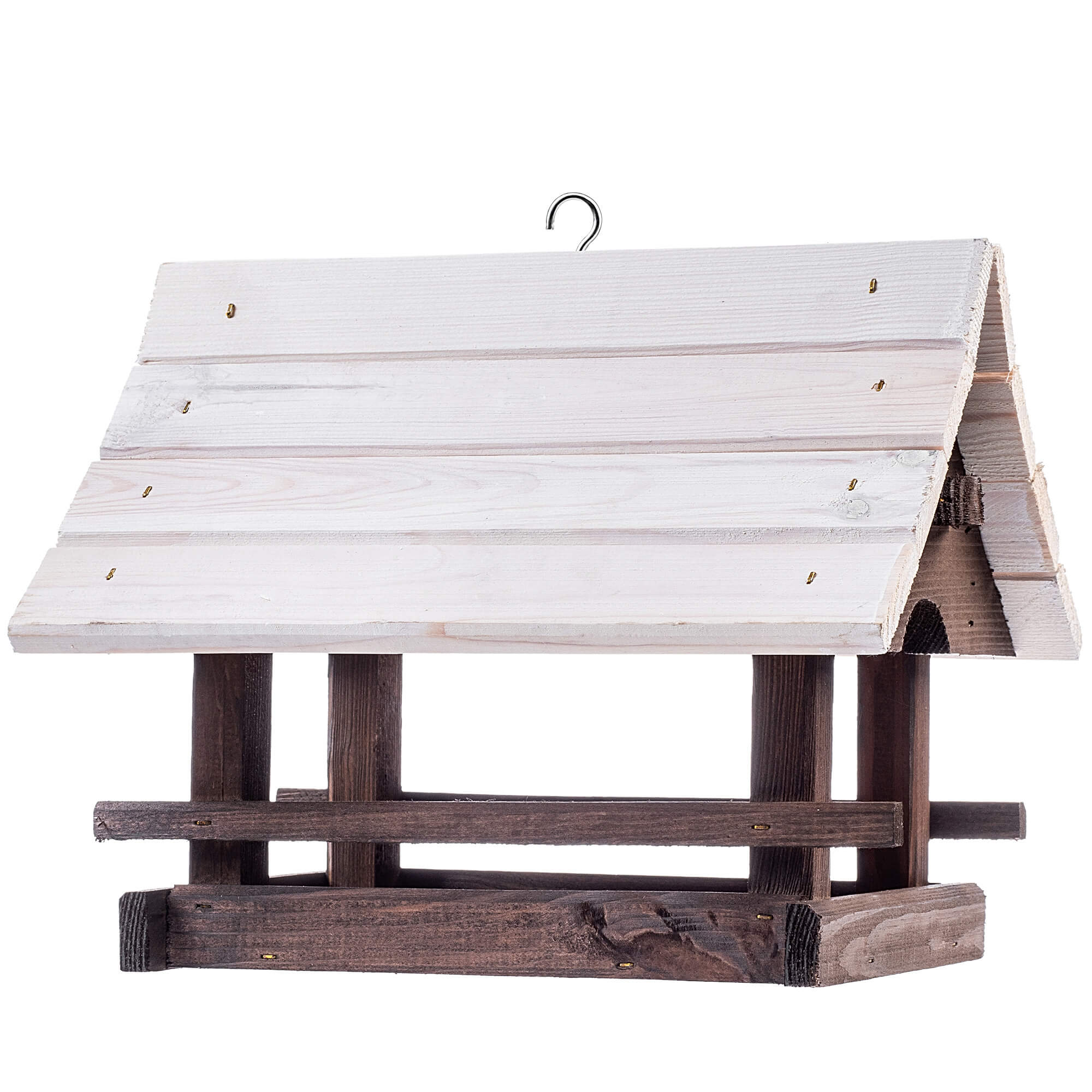 Karmnik dla ptaków Arbis domek 30 x 25 cm brązowo-biały